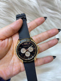 MICHEAL KORS LADIES SUPER PREMIUM WATCH TBS-W34 BLACK STRAP
