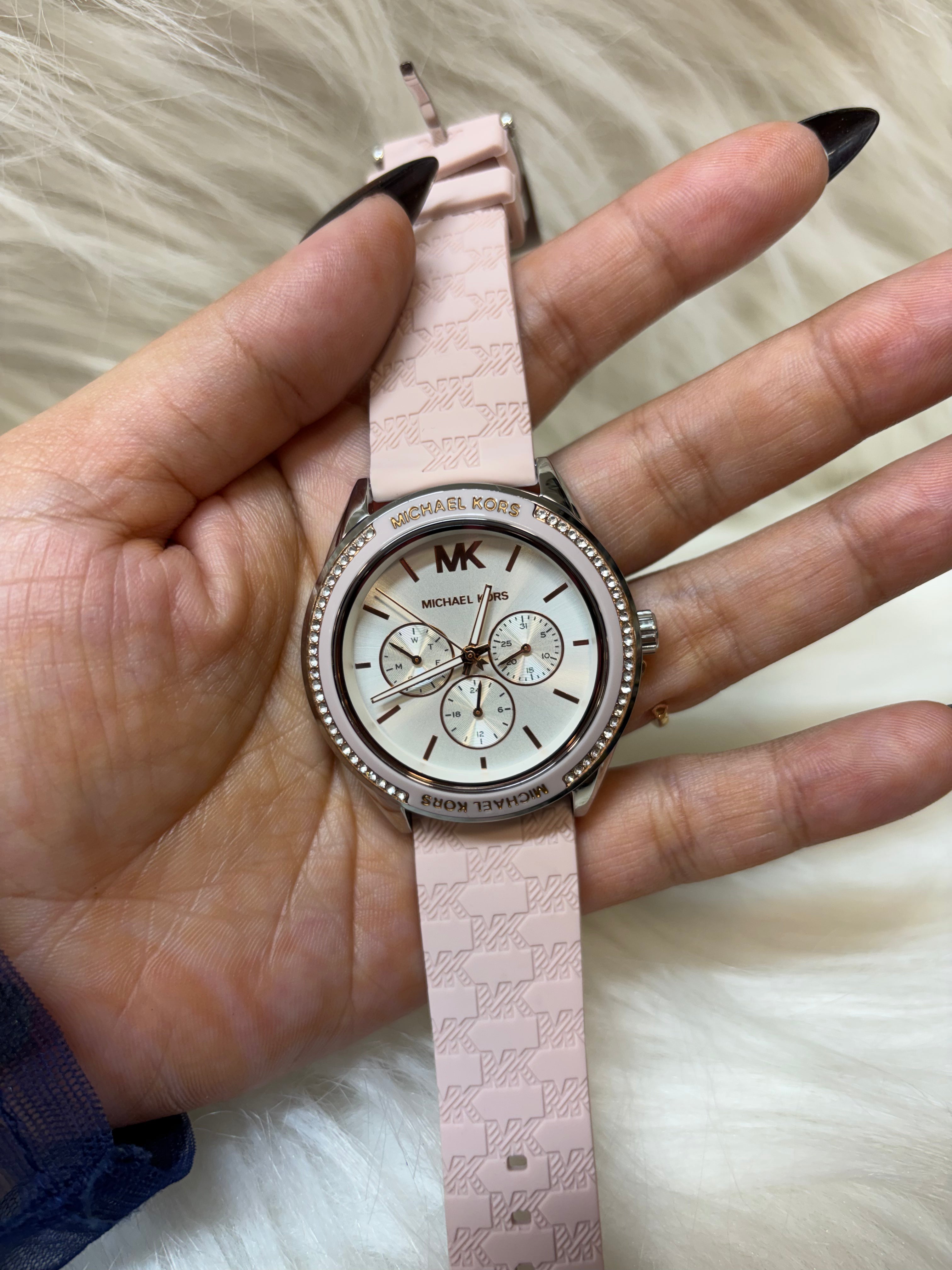 MICHEAL KORS LADIES SUPER PREMIUM WATCH TBS-W35 PINK STRAP