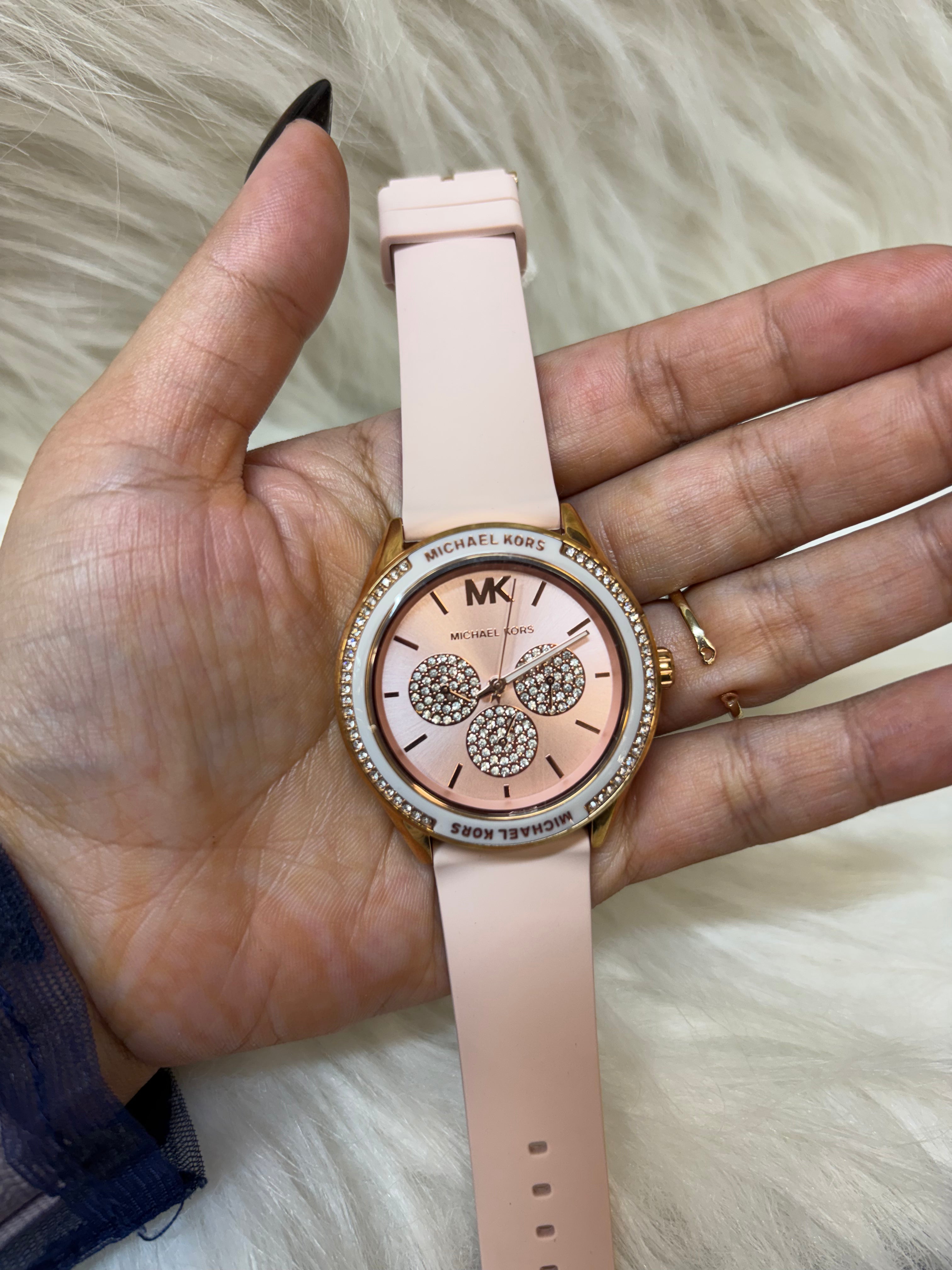 MICHEAL KORS LADIES SUPER PREMIUM WATCH TBS-W38 PINK STRAP