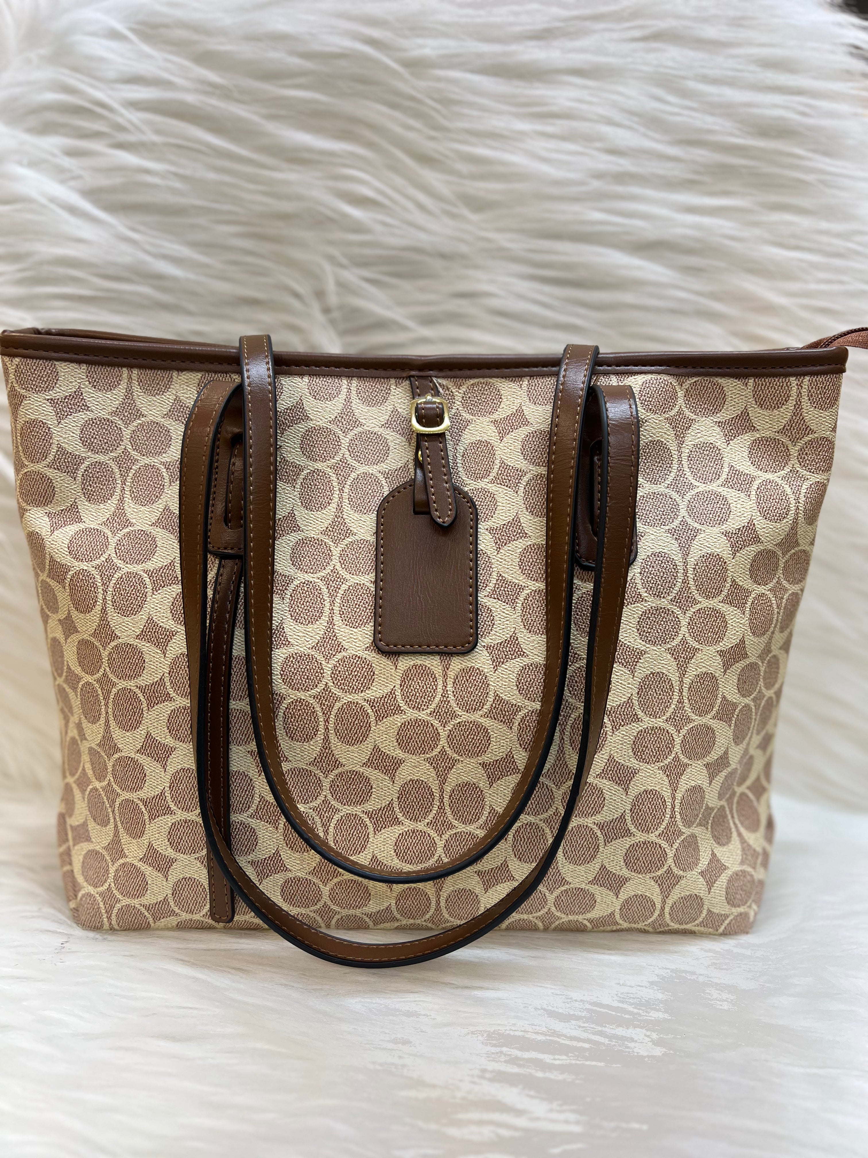 COACH IMPORTED TOTE BAG TBS-083 TAN