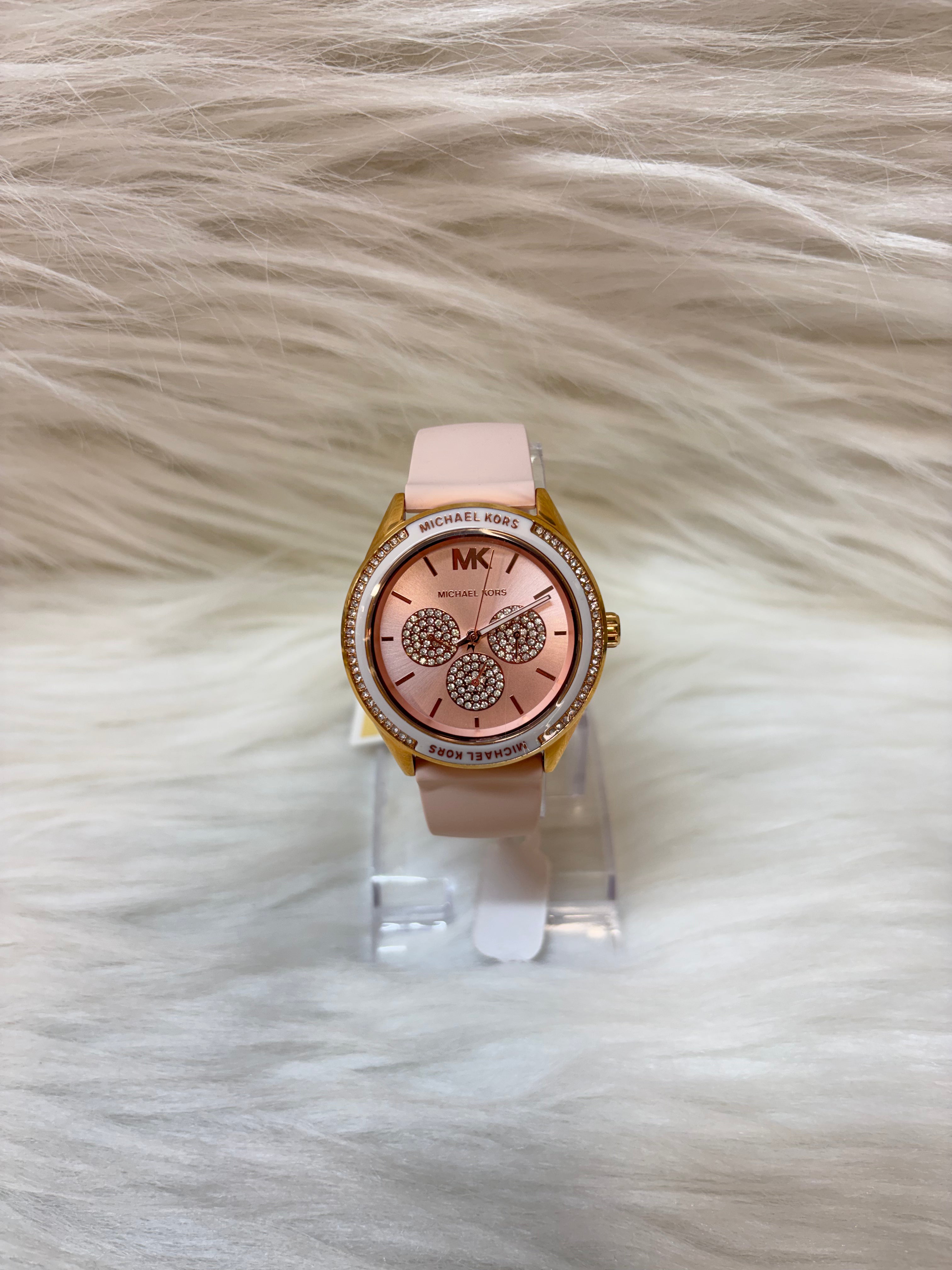 MICHEAL KORS LADIES SUPER PREMIUM WATCH TBS-W38 PINK STRAP