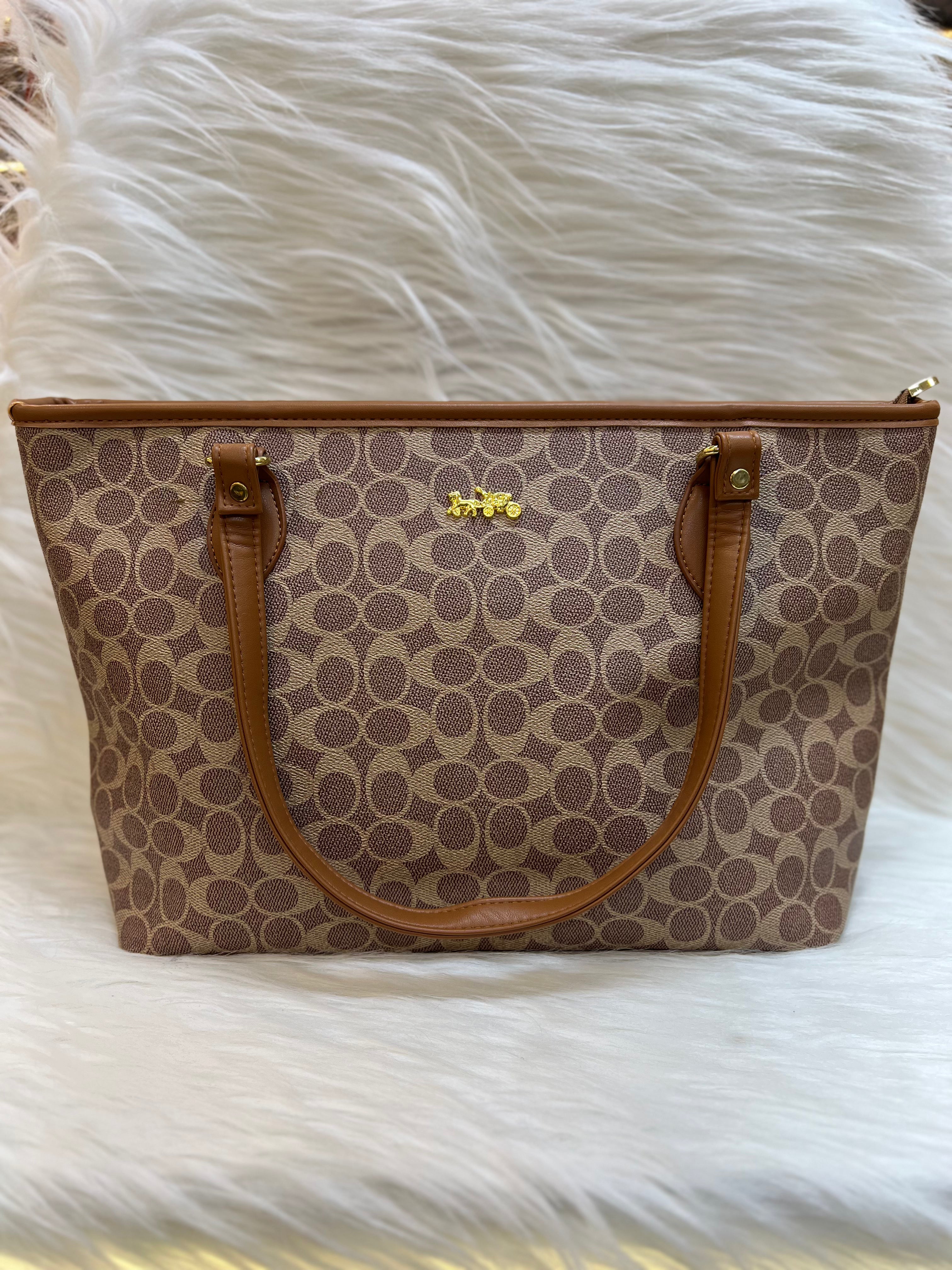 COACH IMPORTED TOTE BAG TBS-086 APRICOT