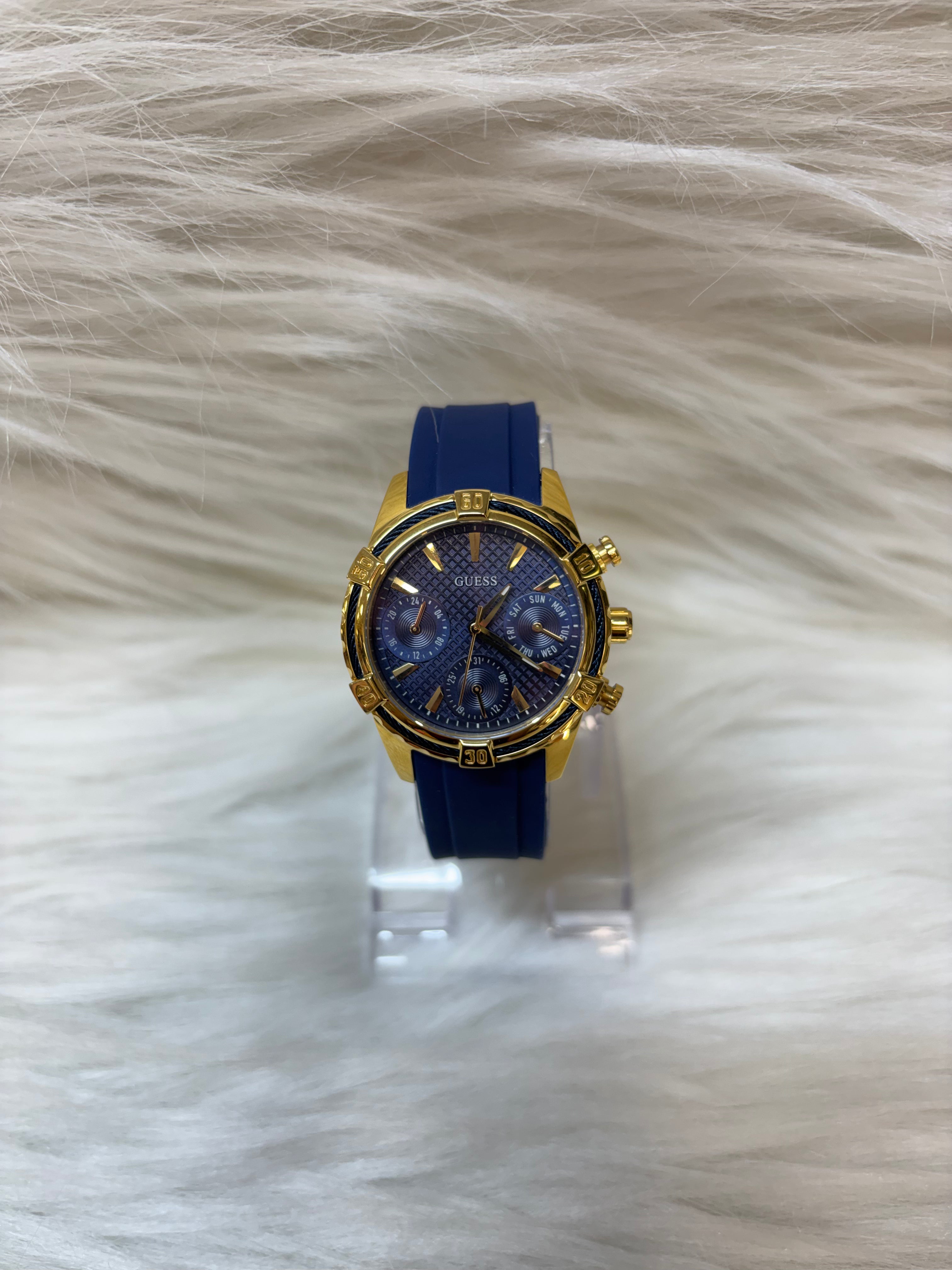 GUESS LADIES SUPER PREMIUM WATCH TBS-W39 BLUE STRAP
