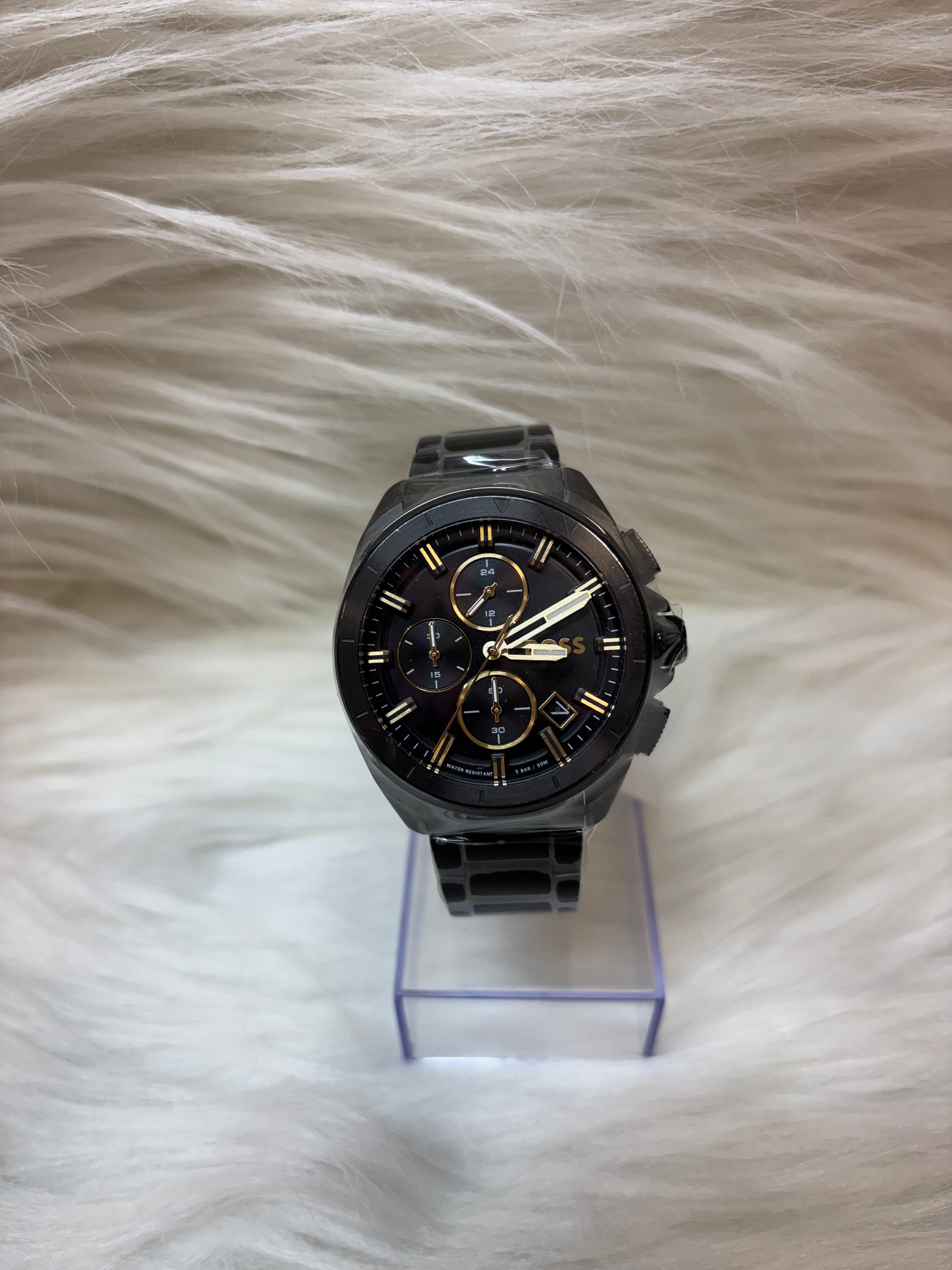 BOSS MEN'S PREMIUM WATCH TBS-W78 BLACK