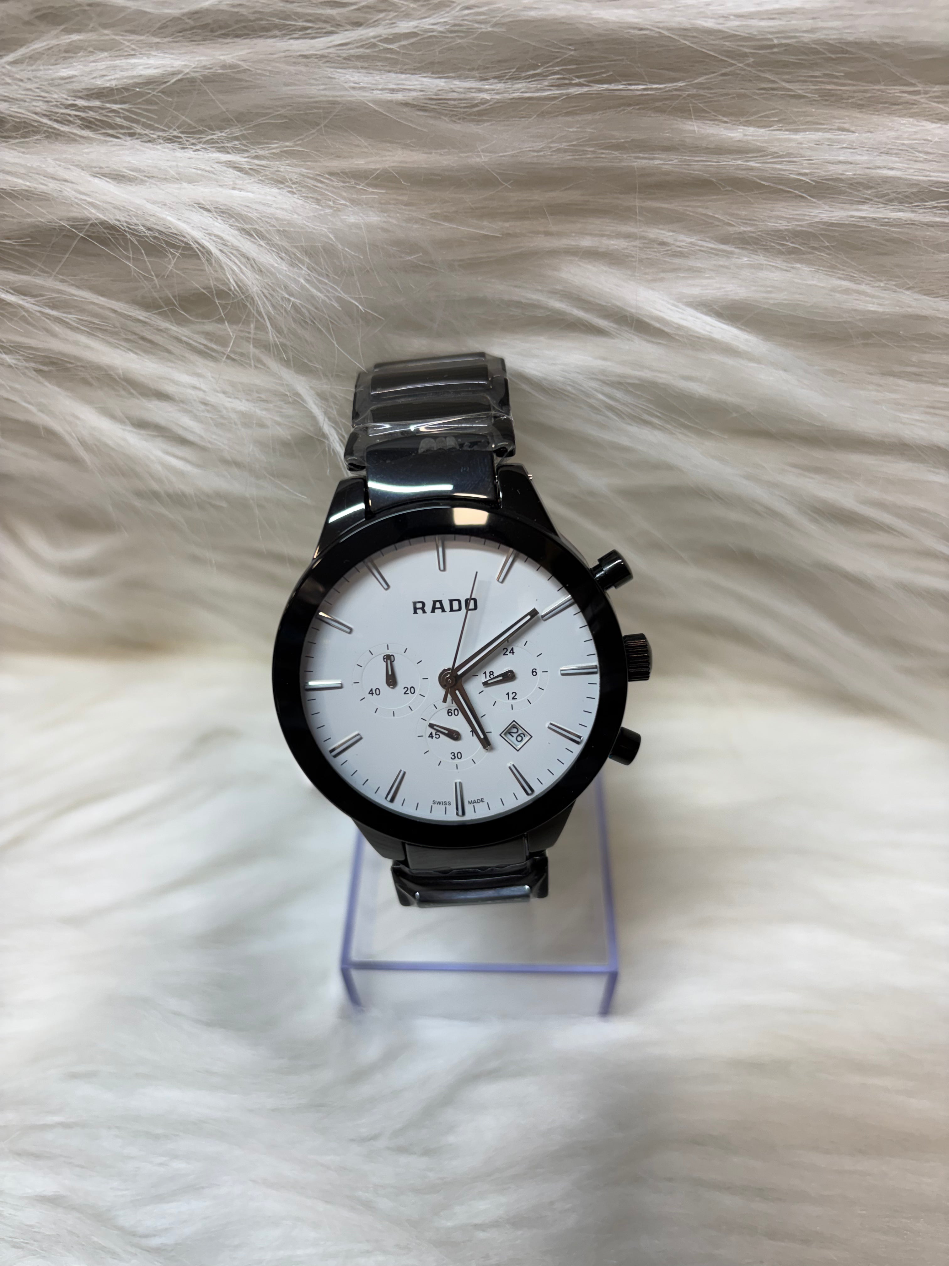 RADO MEN'S PREMIUM WATCH TBS-W89 BLACK CHAIN