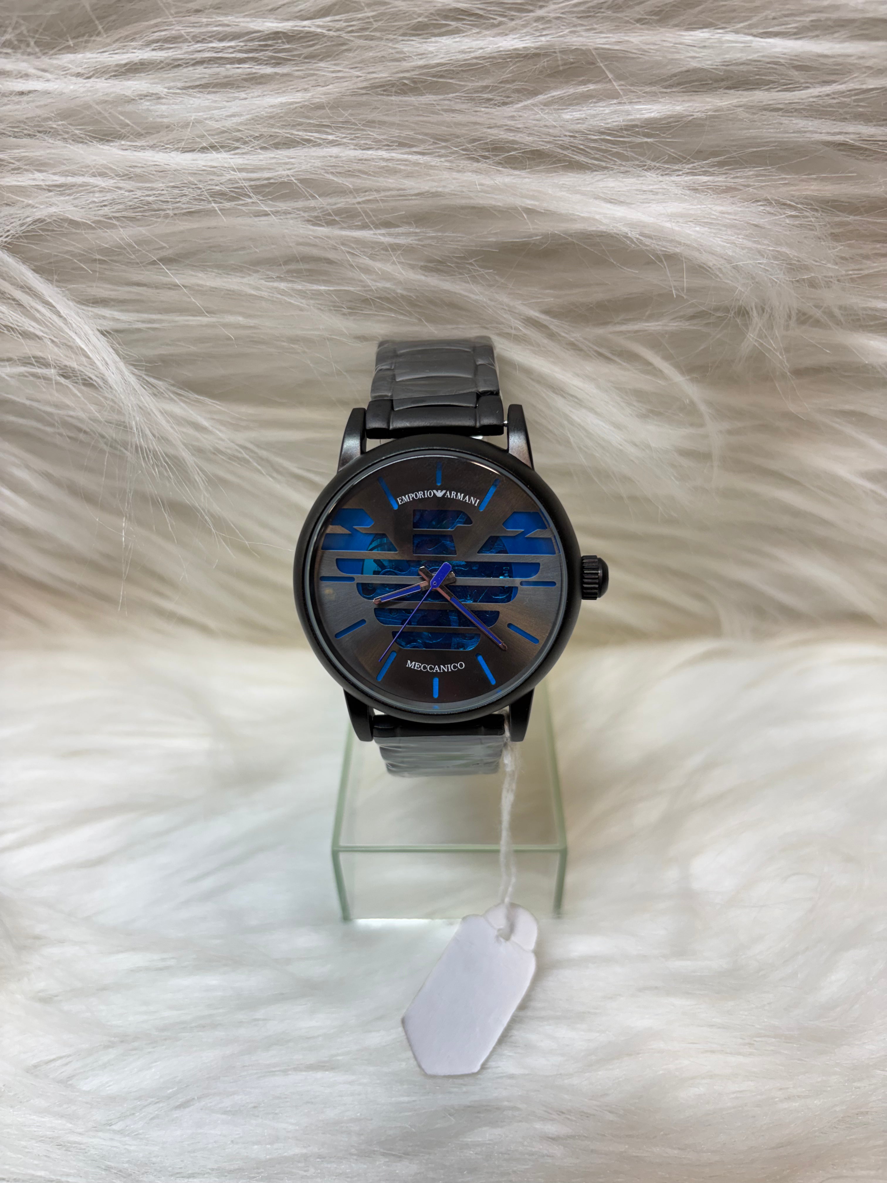 EMPORIO ARMANI MEN'S PREMIUM WATCH TBS-W91 BLACK CHAIN