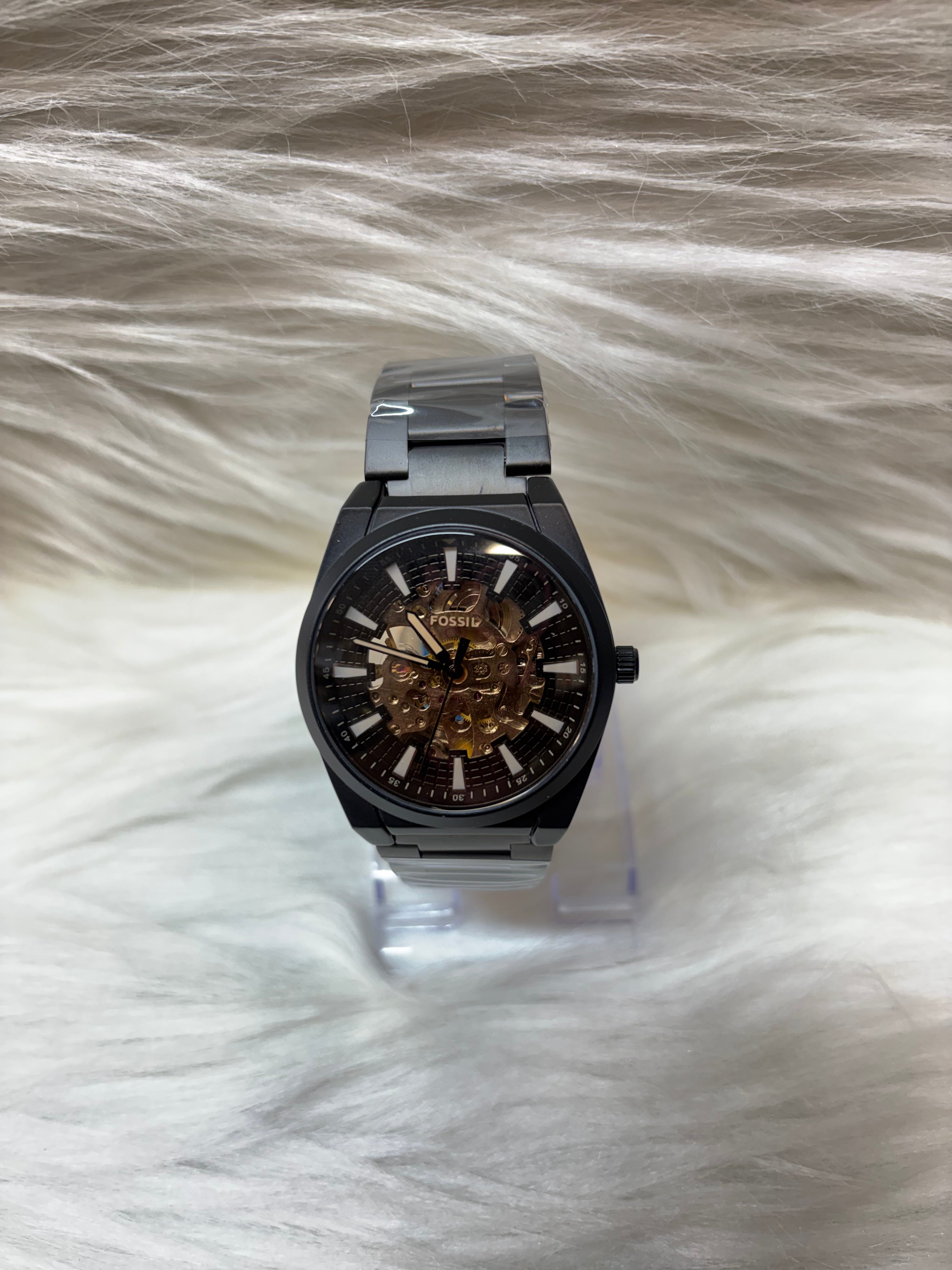 FOSSIL MEN'S PREMIUM WATCH TBS-W94 BLACK AUTOMATIC