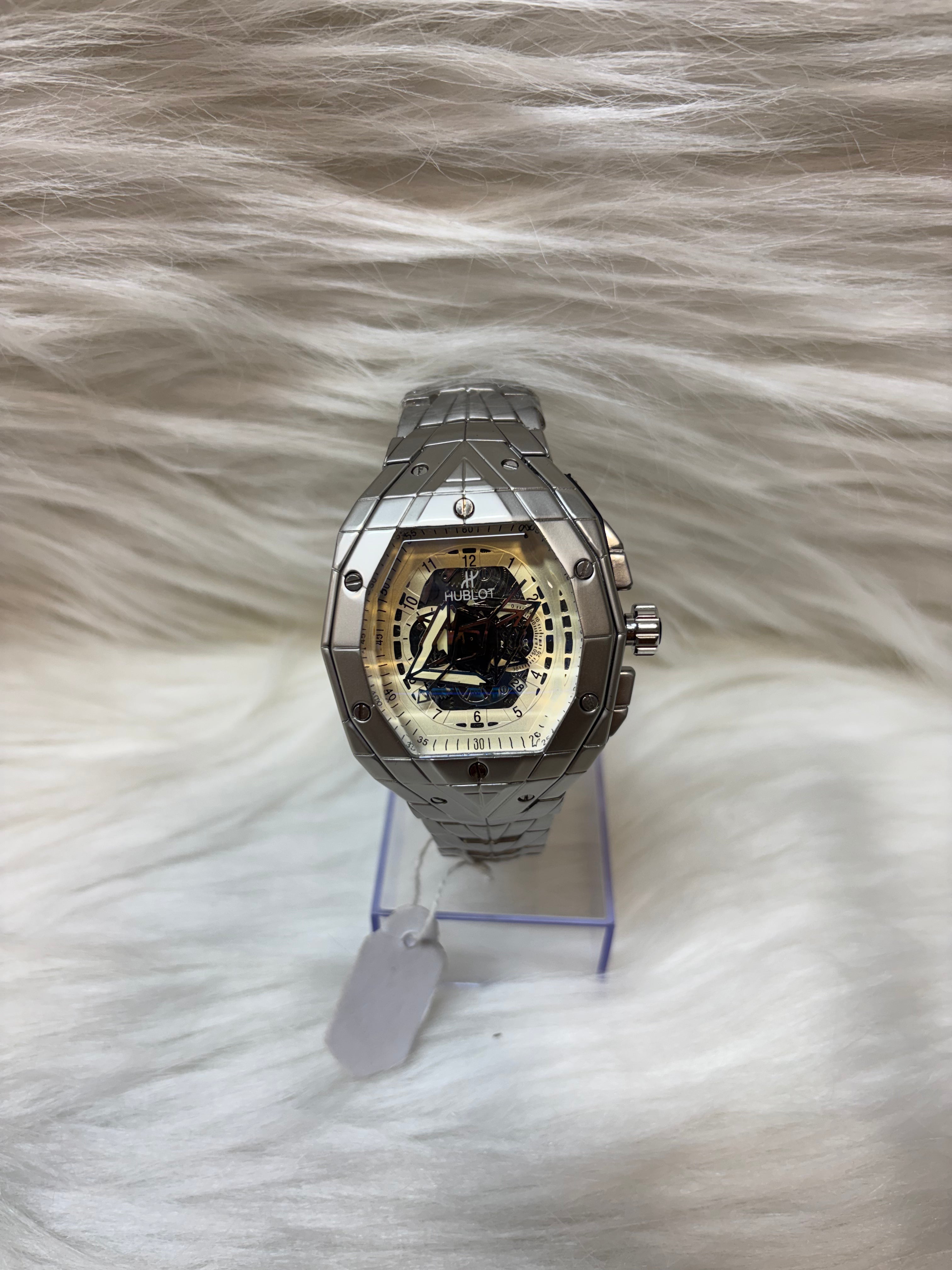 HUBLOT MEN'S PREMIUM WATCH TBS-W99 SILVER