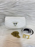 GUESS  PREMIUM WAIST SLING BAG TBS-B6 WHITE