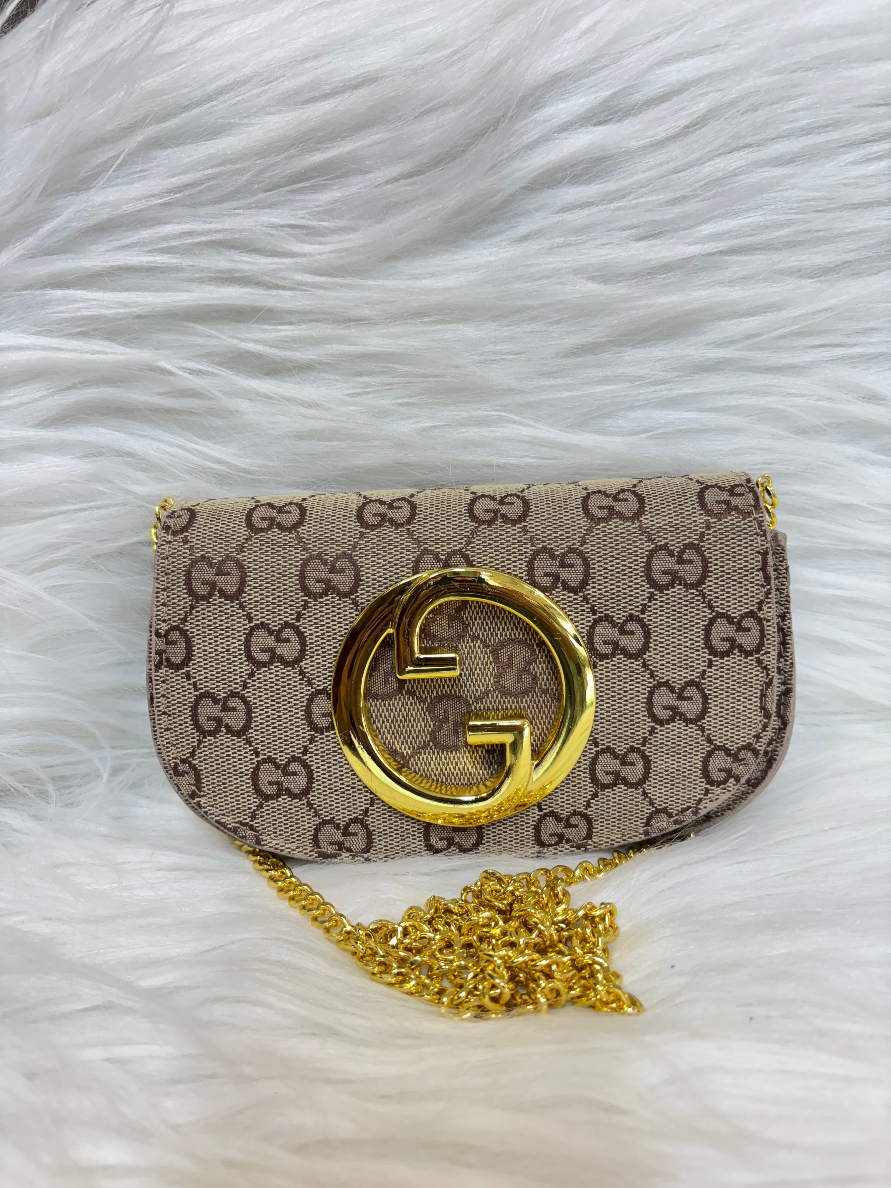 GUCCI PREMIUM WAIST SLING BAG TBS-B11 SIGHNATURE COFFEE
