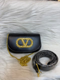VALENTINO PREMIUM WAIST SLING BAG TBS-B12 BLACK