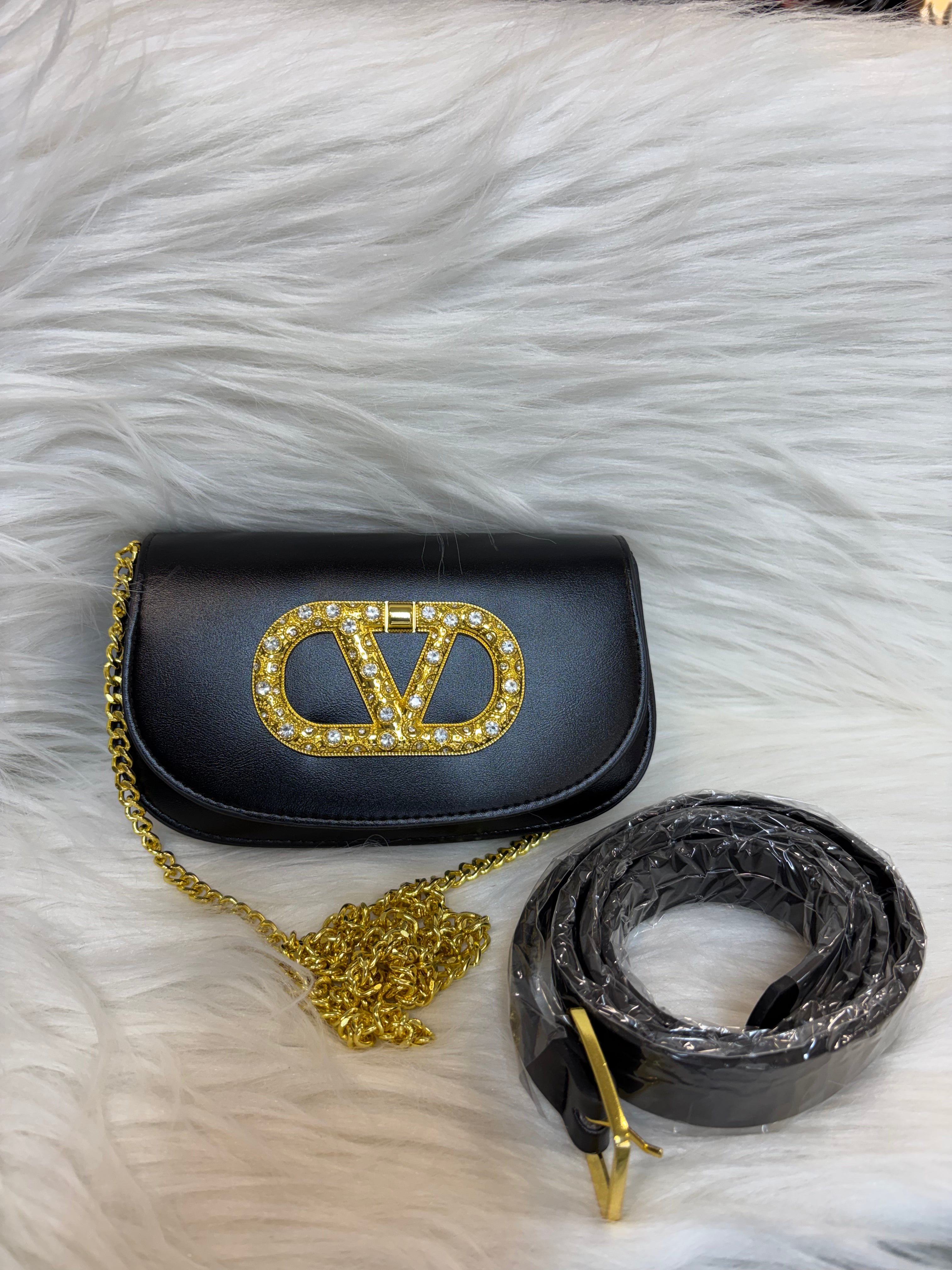 VALENTINO PREMIUM WAIST SLING BAG TBS-B12 BLACK