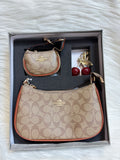 COACH PREMIUM COMBO KIT SLING BAG TBS-CB5 APRICOT
