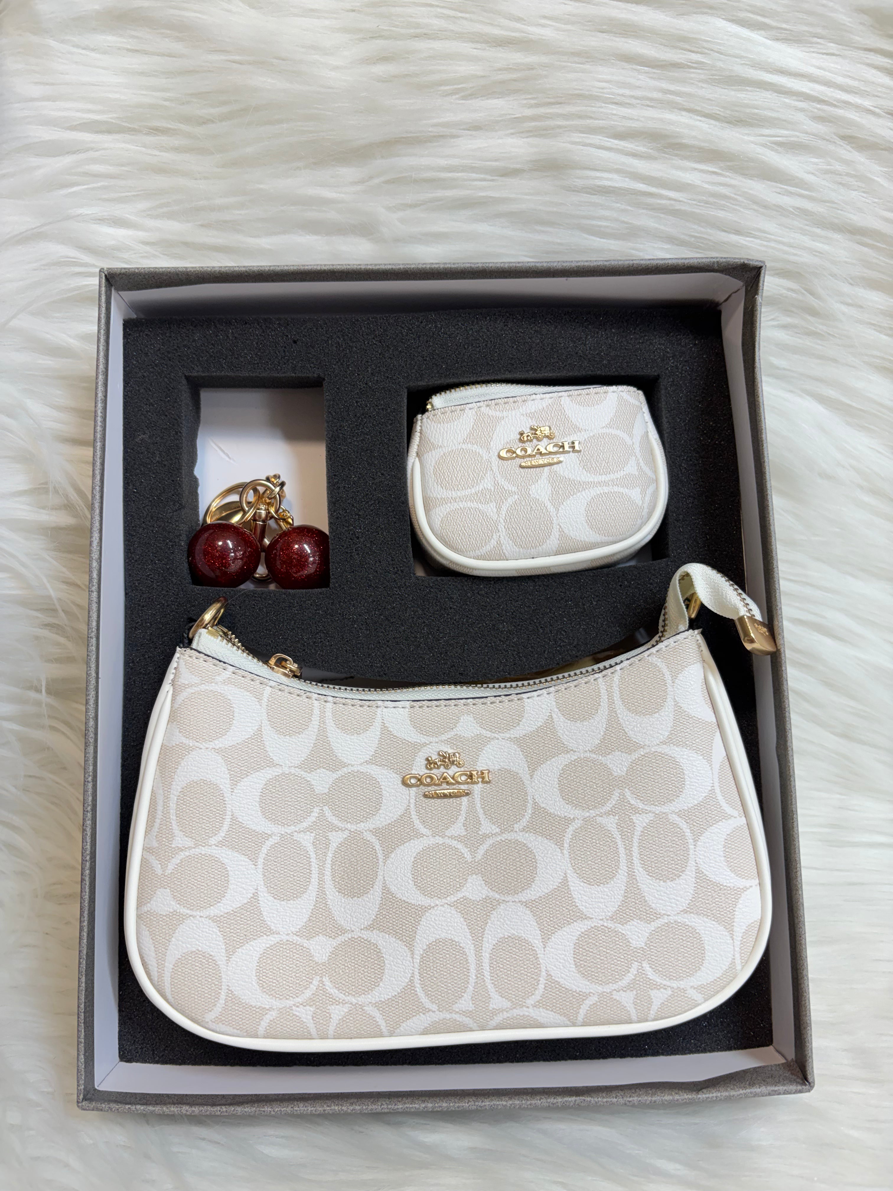 COACH PREMIUM COMBO KIT SLING BAG TBS-CB6 WHITE