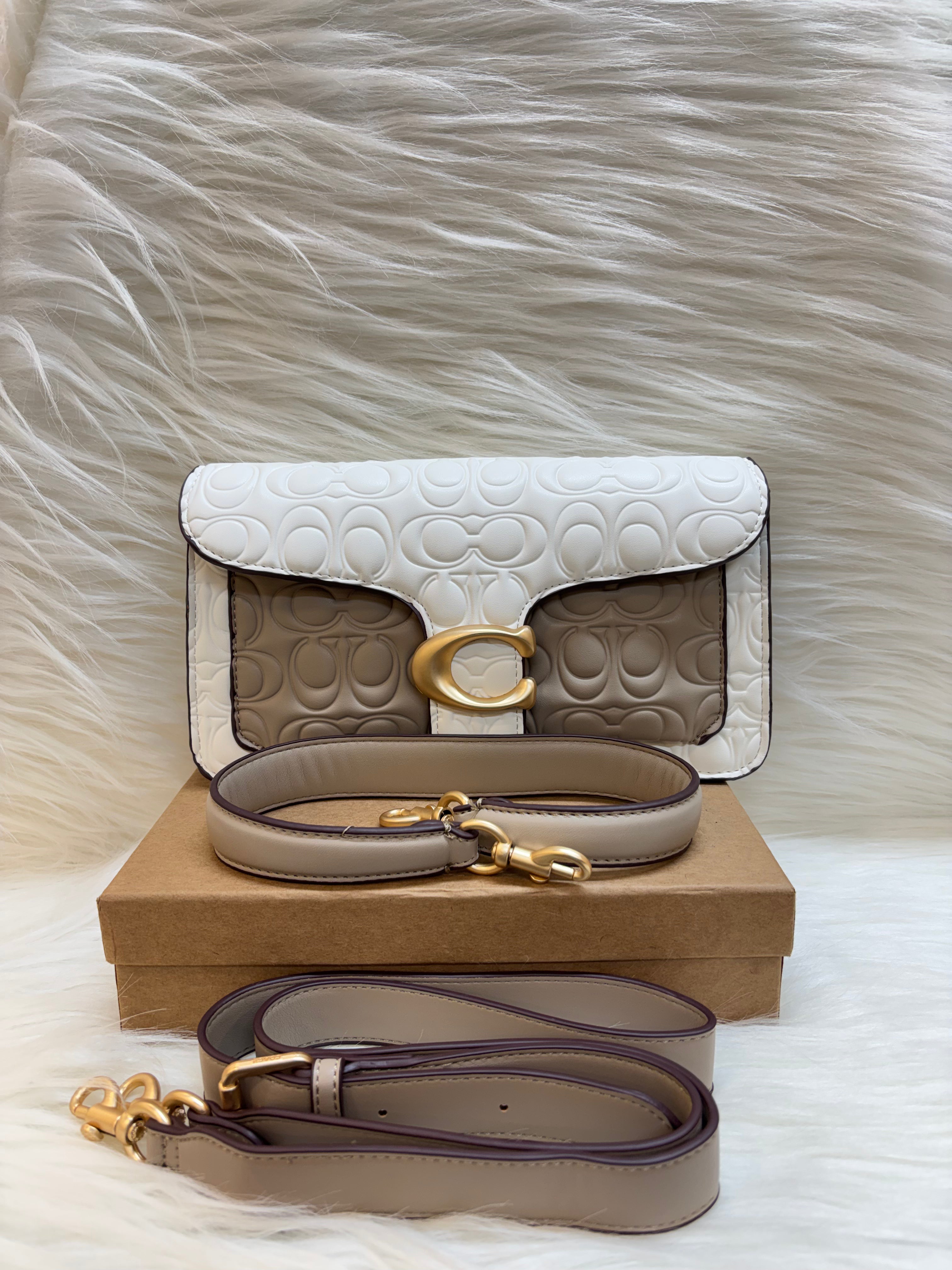 COACH PREMIUM TABY BAG TBS-B000456 WHITE-GREY