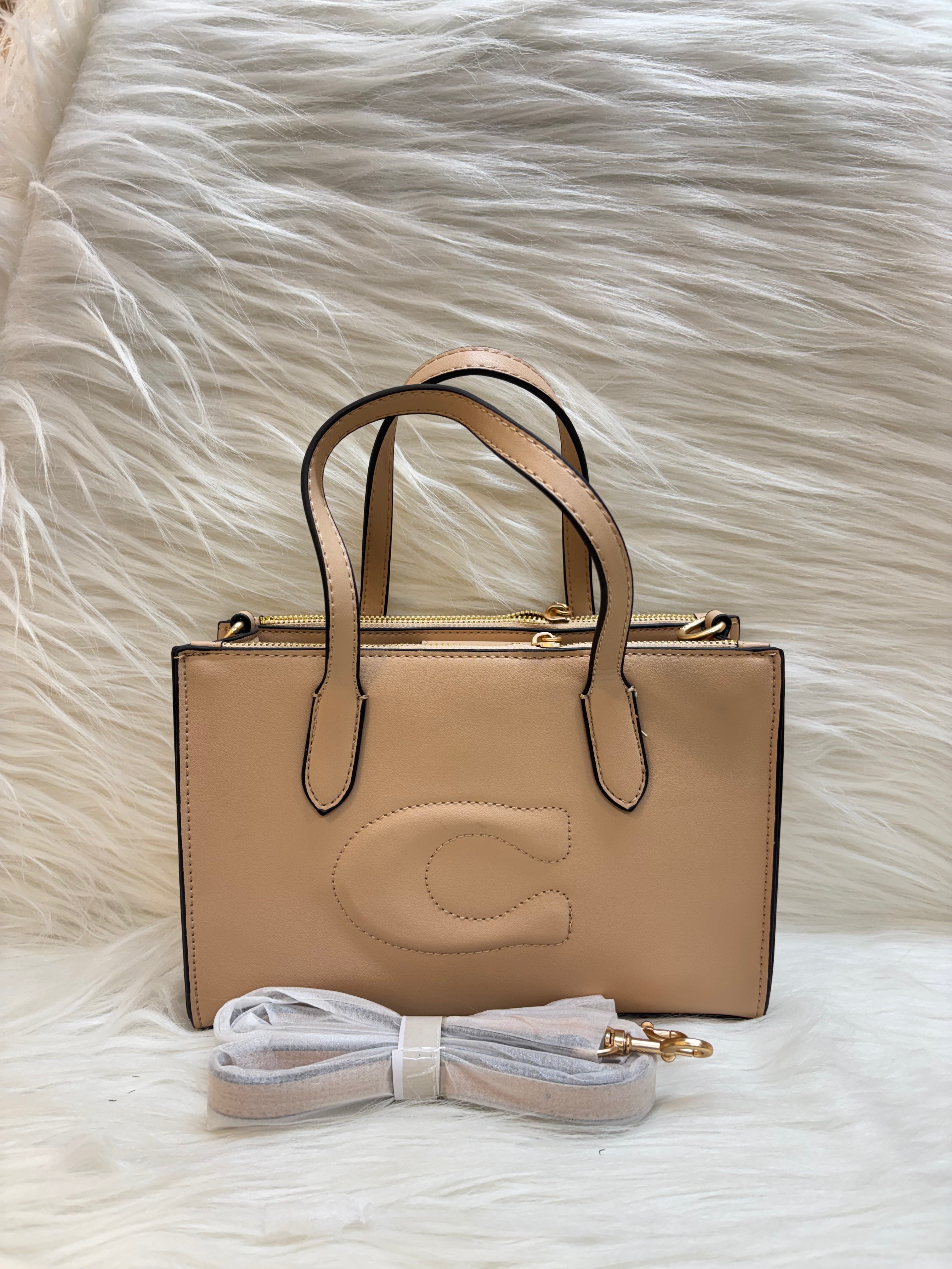 COACH PREMIUM HAND BAG TBS-B000460 BEIGE