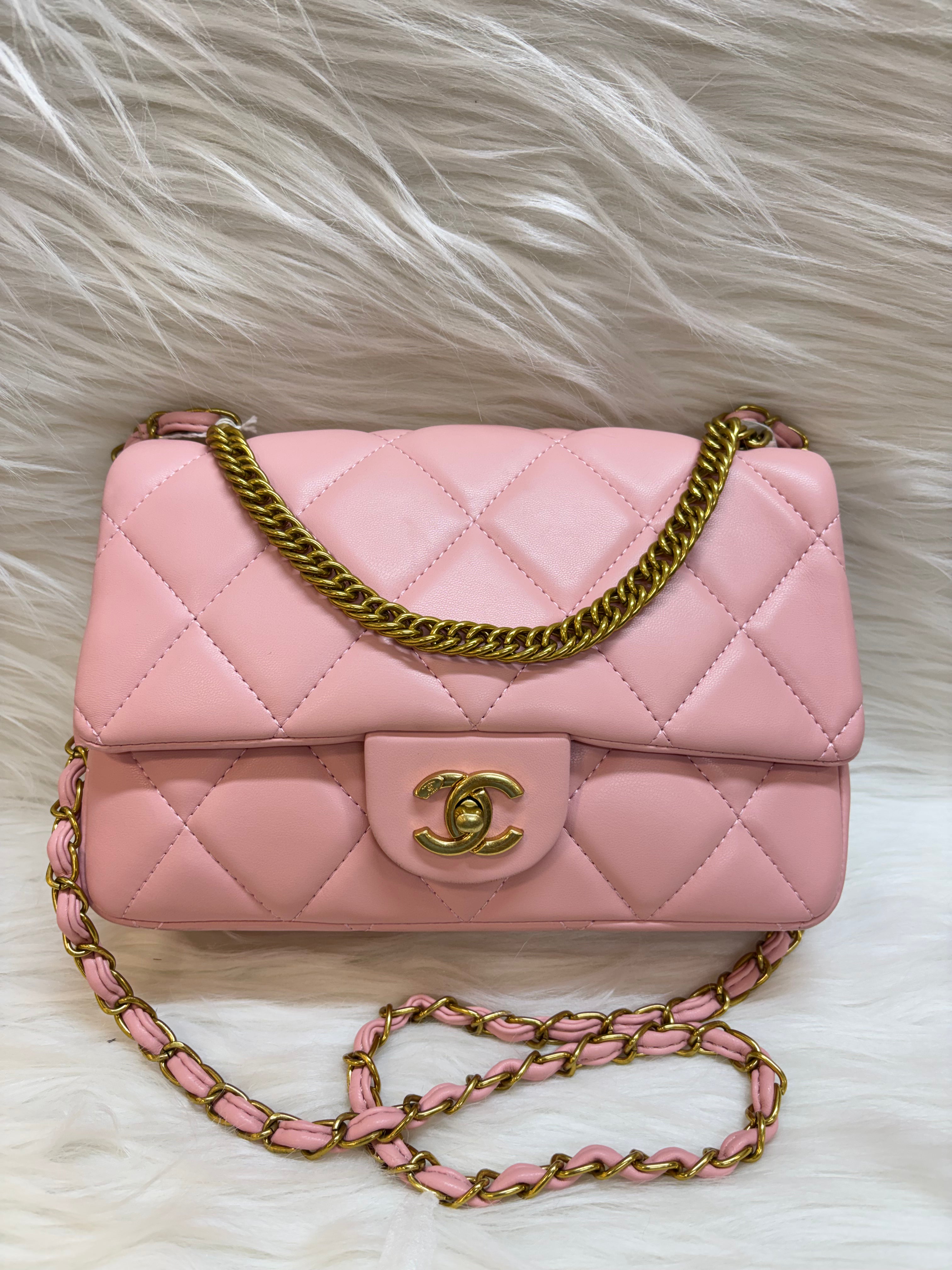 CHANEL PREMIUM HAND BAG TBS-B000461 PINK