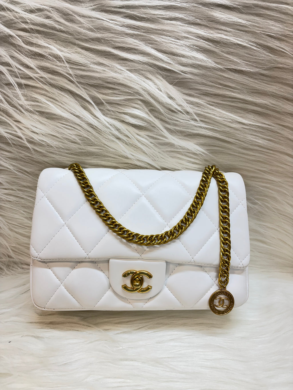 CHANEL PRMIUM HAND BAG TBS-B000462 WHITE