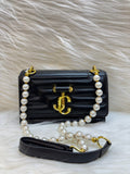 JIMMY CHOO PREMIUM SLING BAG TBS-B000469 BLACK