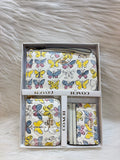 COACH WALLET TRIPLE SET KIT TBS-B000473 WHITE-BUTTERFLY