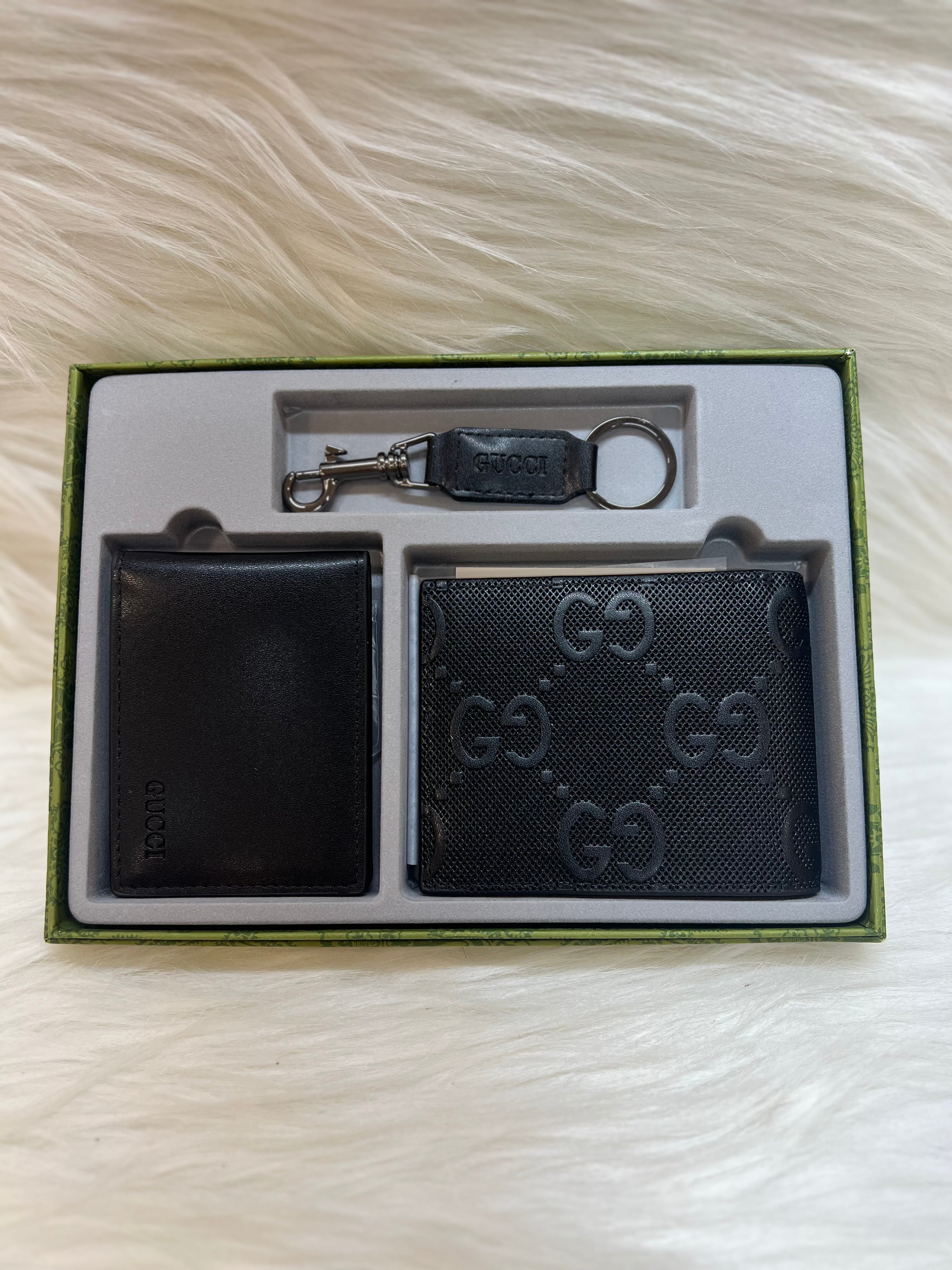 GUCCI WALLET COMBO TBS-B-73-3IN1-BLACK