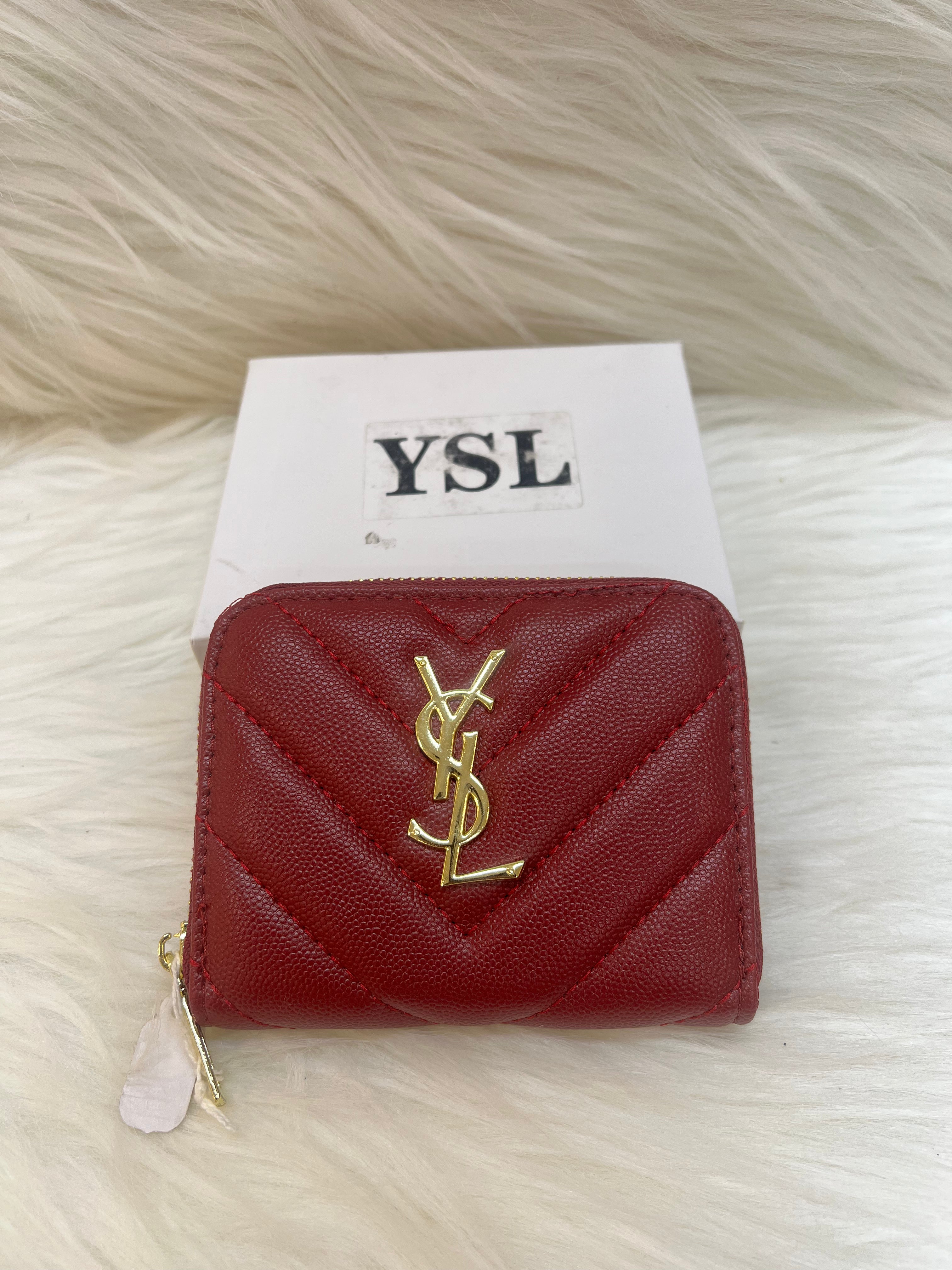 YSL LADIES'S SMALL WALLET TBS-B-74 RED