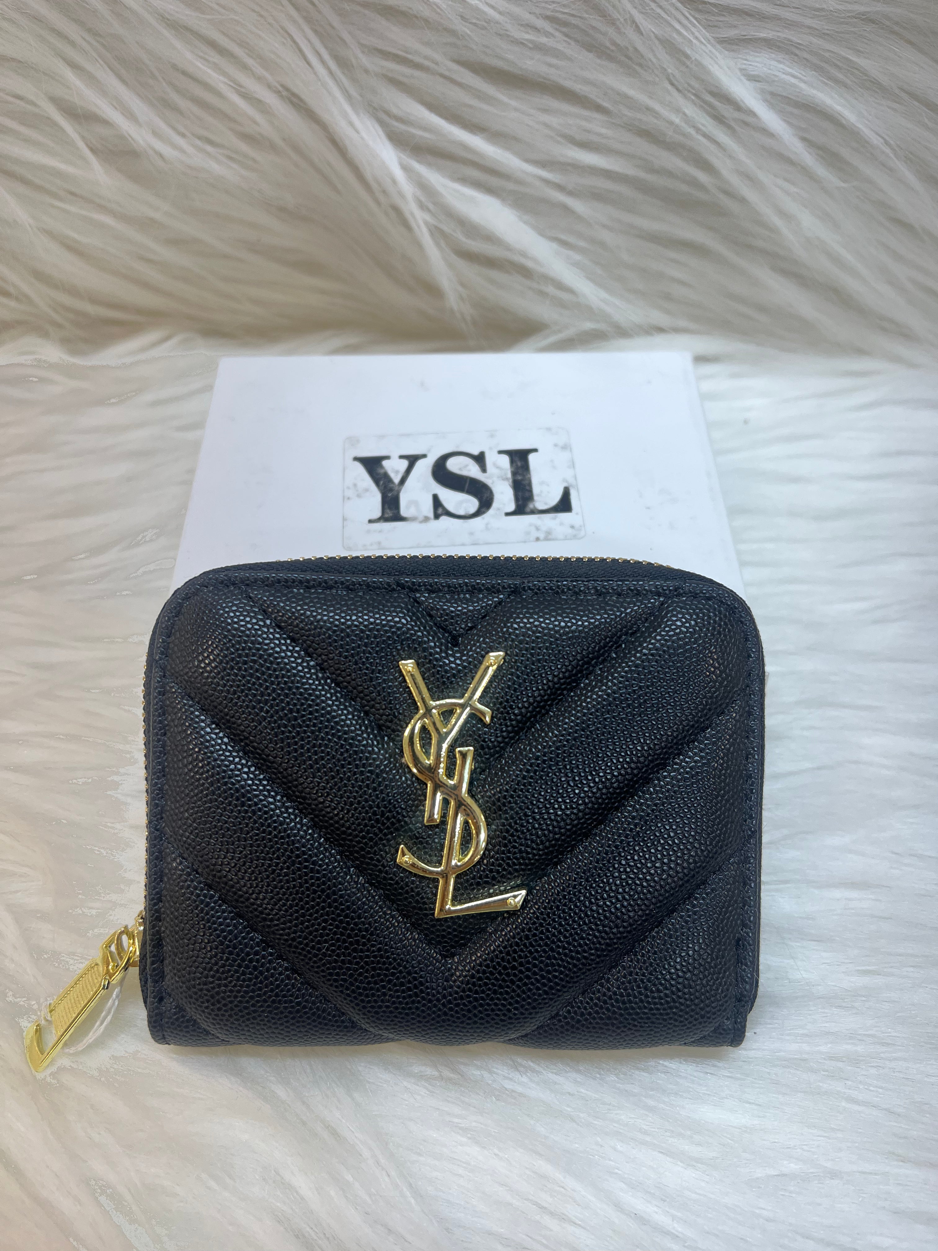 YSL LADIES'S SMALL WALLET TBS-B-75-BLACK