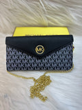 MICHEAL KORS LADIES WALLET-W-SLING TBS-B-82-BLACK