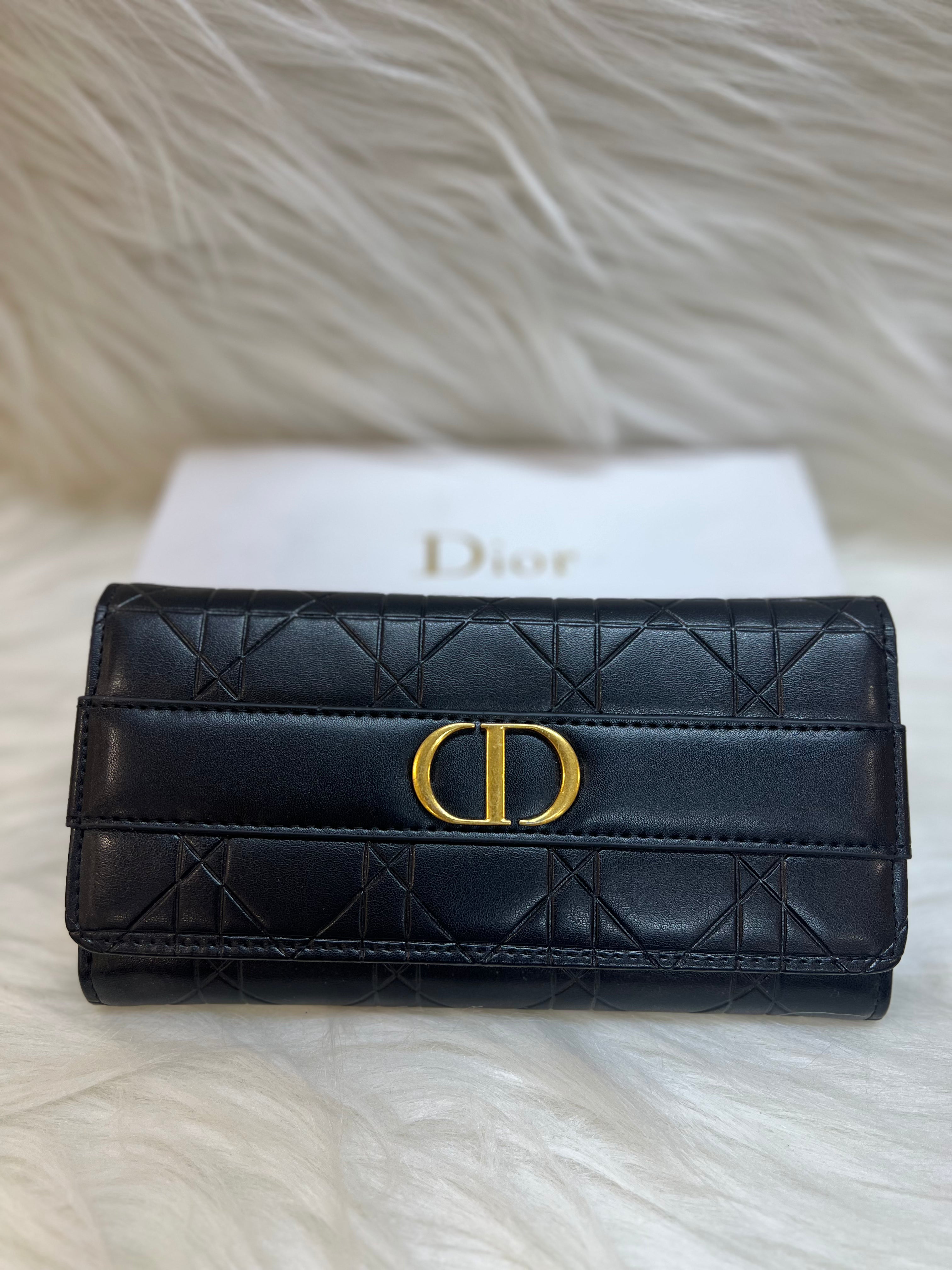 CHRISTAN DIOR LADIES LONG WALLET TBS-B-84-BLACK