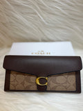 COACH TABBY LADIES FLAP WALLET TBS-B-92-BROWN-APRICOT