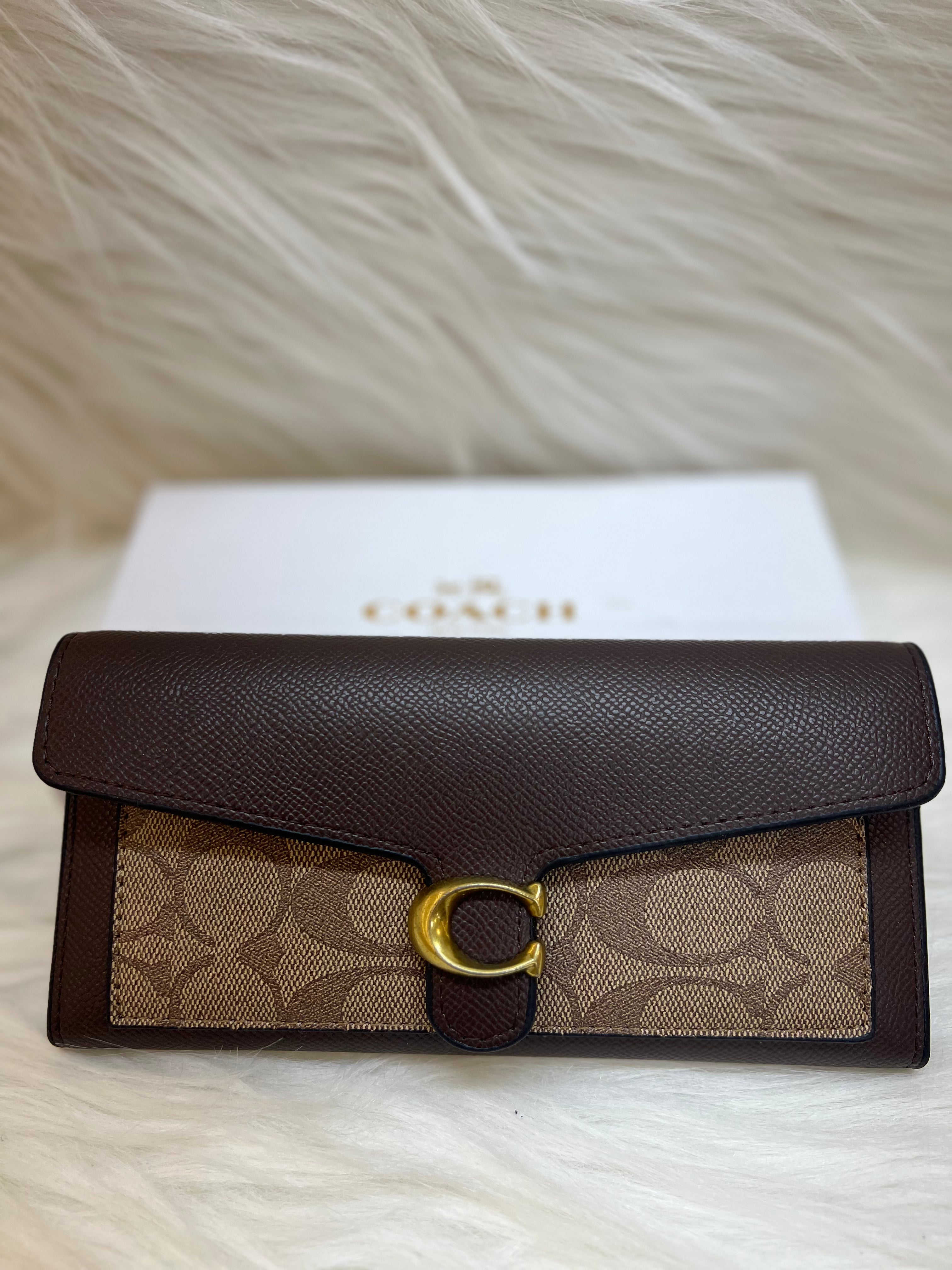 COACH TABBY LADIES FLAP WALLET TBS-B-92-BROWN-APRICOT