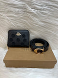 COACH LADIES WALLET+BELT COMBO TBS-B-97-BLACK
