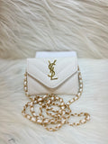 YSL LADIES SMALL SLING WALLET TBS-B-80-WHITE
