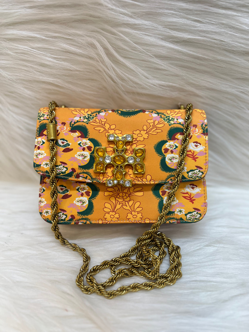 TORY BURCH SUPER PREMIUM SLING BAG TBS-B-000400-YELLOW