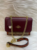 COACH PREMIUM SHOULDER BAG TBS-B000442-MEHROON
