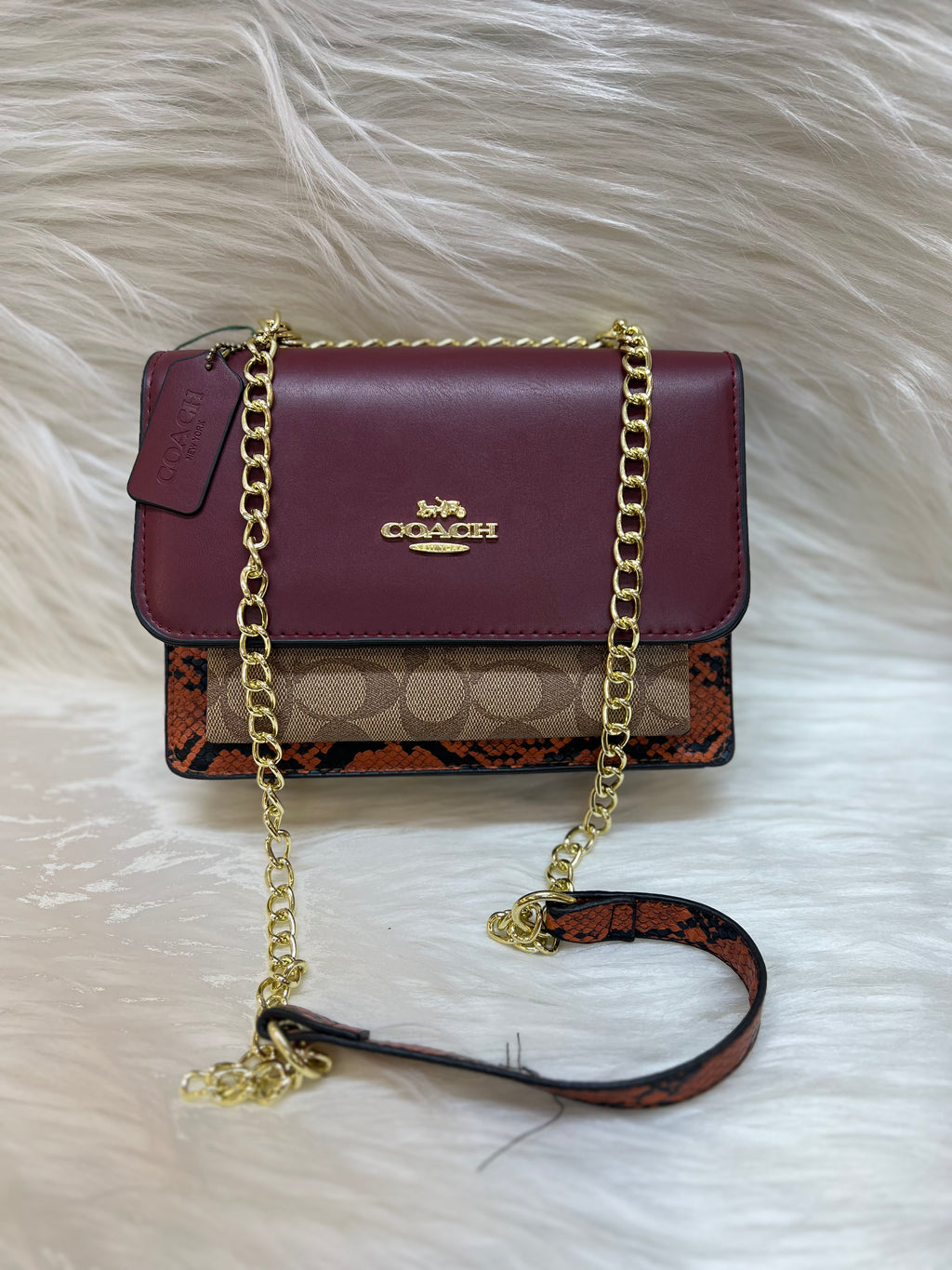 COACH PREMIUM SHOULDER BAG TBS-B000442-MEHROON