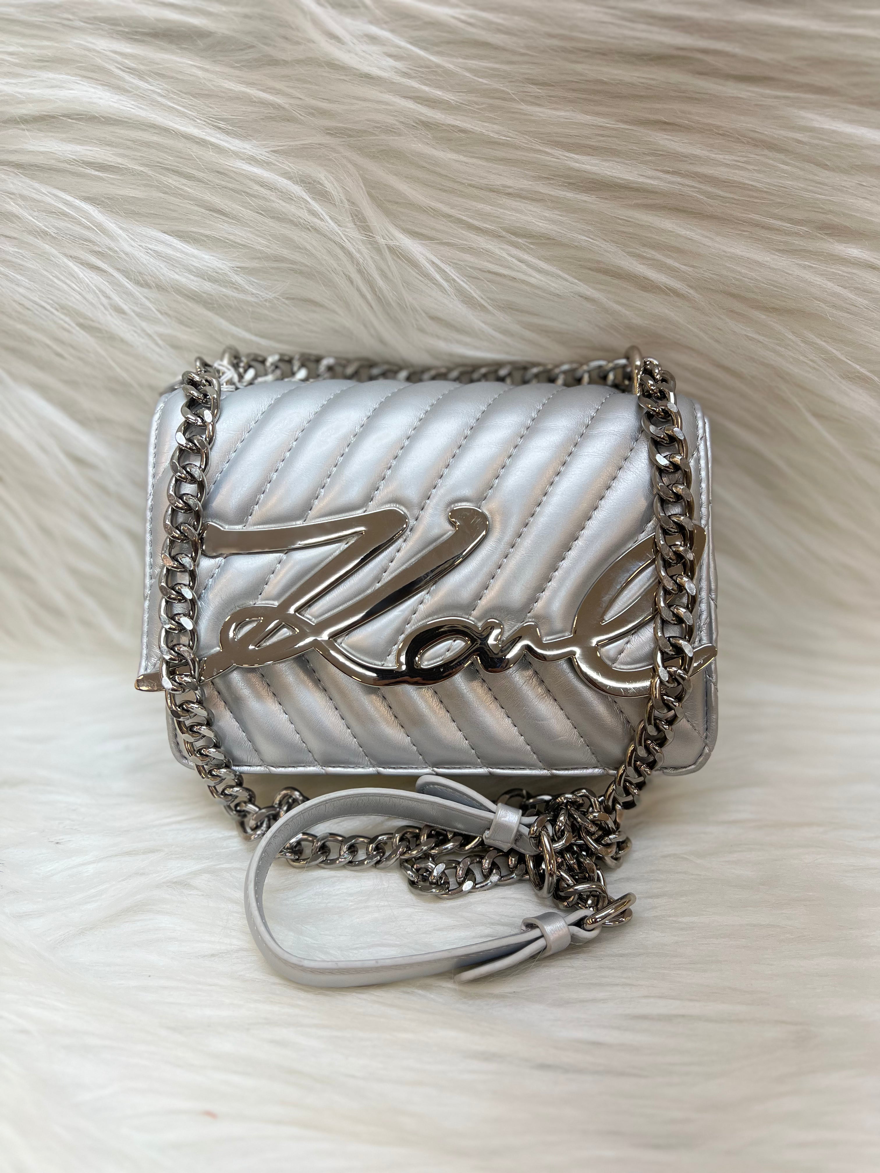 KARL LAGERFELD SUPER PREMIUM SLING BAG TBS-B000446-SILVER