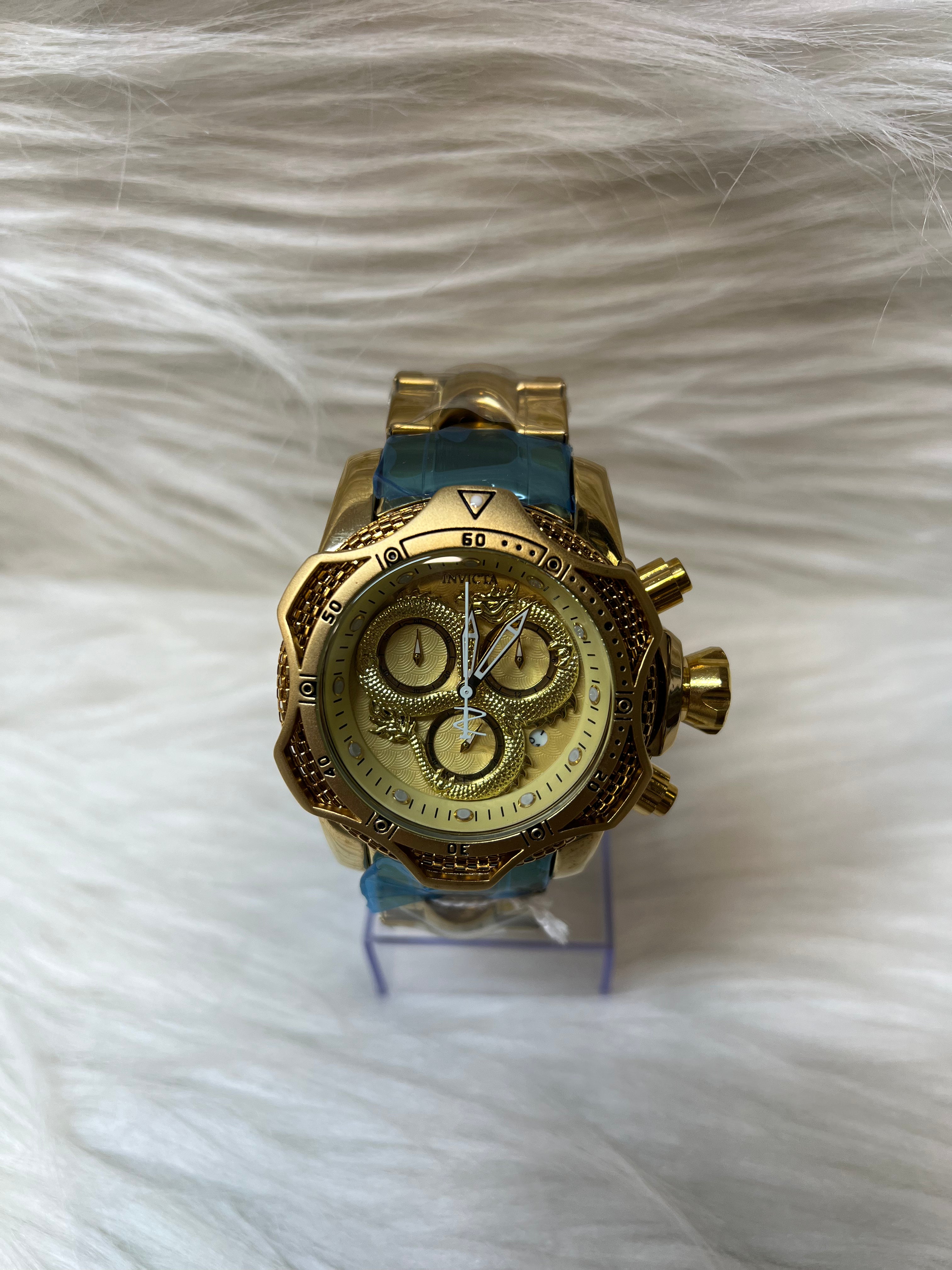 INVICTA MEN'S PREMIUM WATCH TBS-W45 GOLDEN