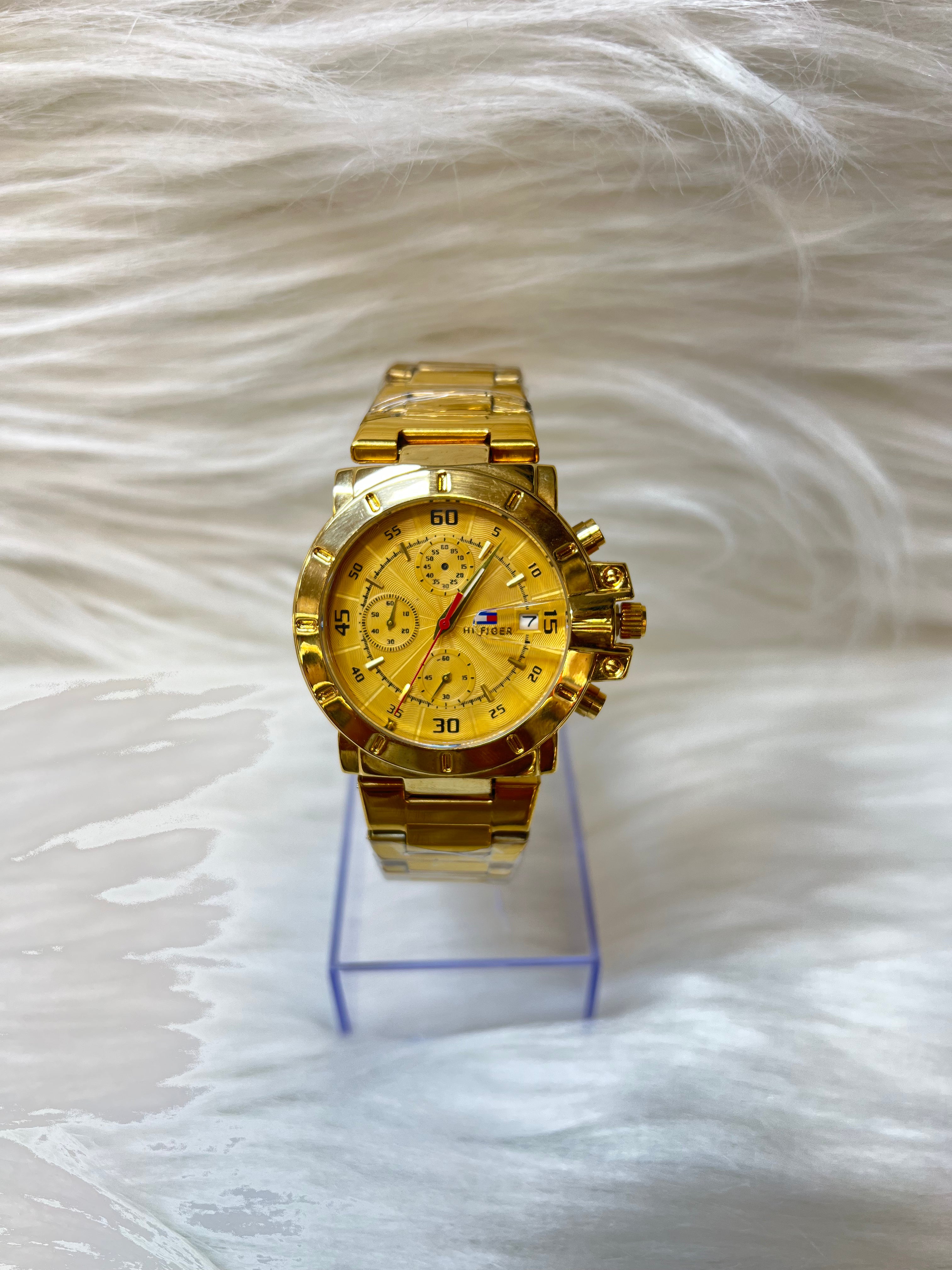 TOMMY HILFIGER MEN'S PREMIUM  WATCH TBS-W47 GOLDEN