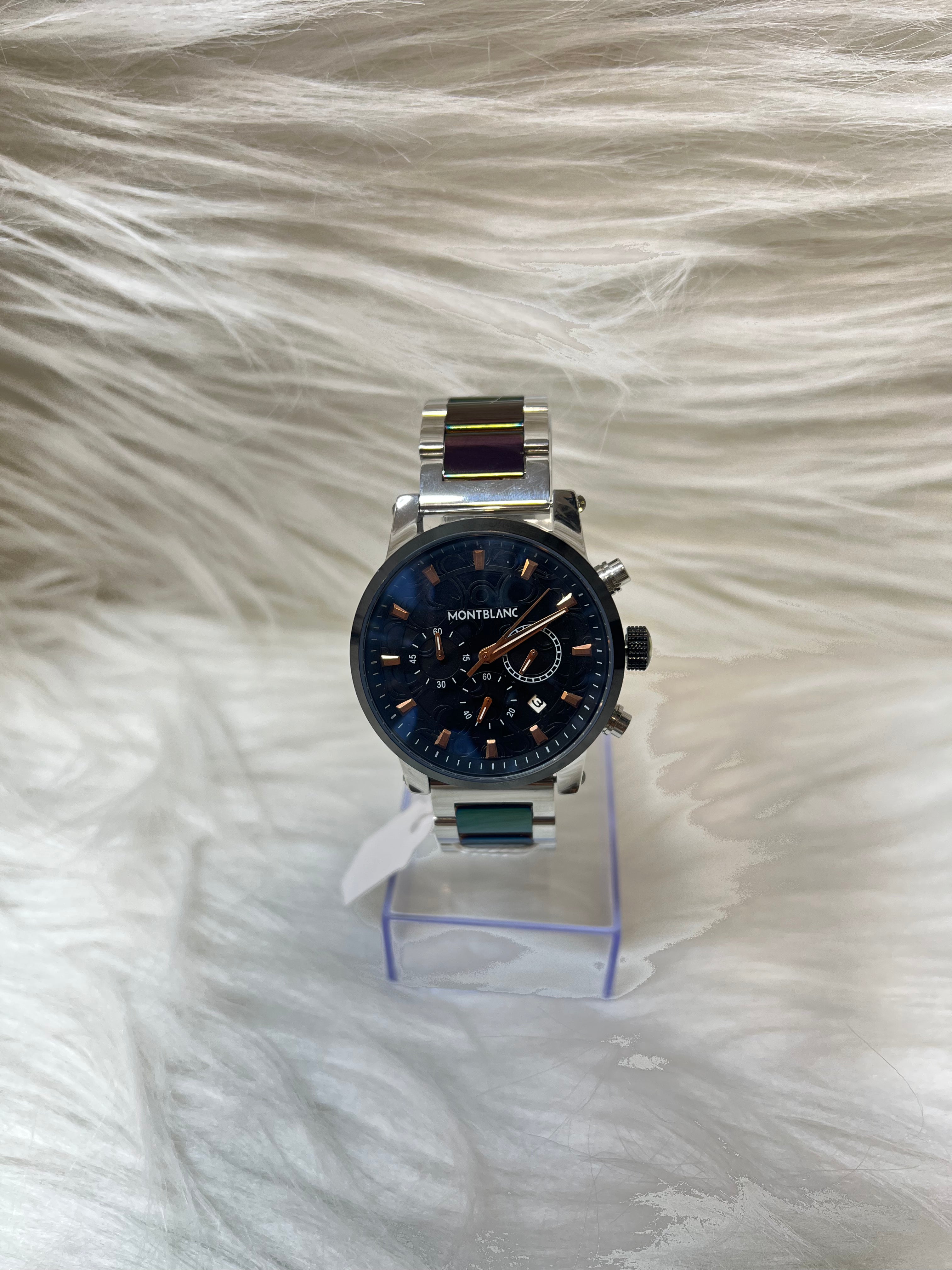 MONT BLANC MEN'S PREMIUM WATCH TBS-W49 DUAL CHAIN
