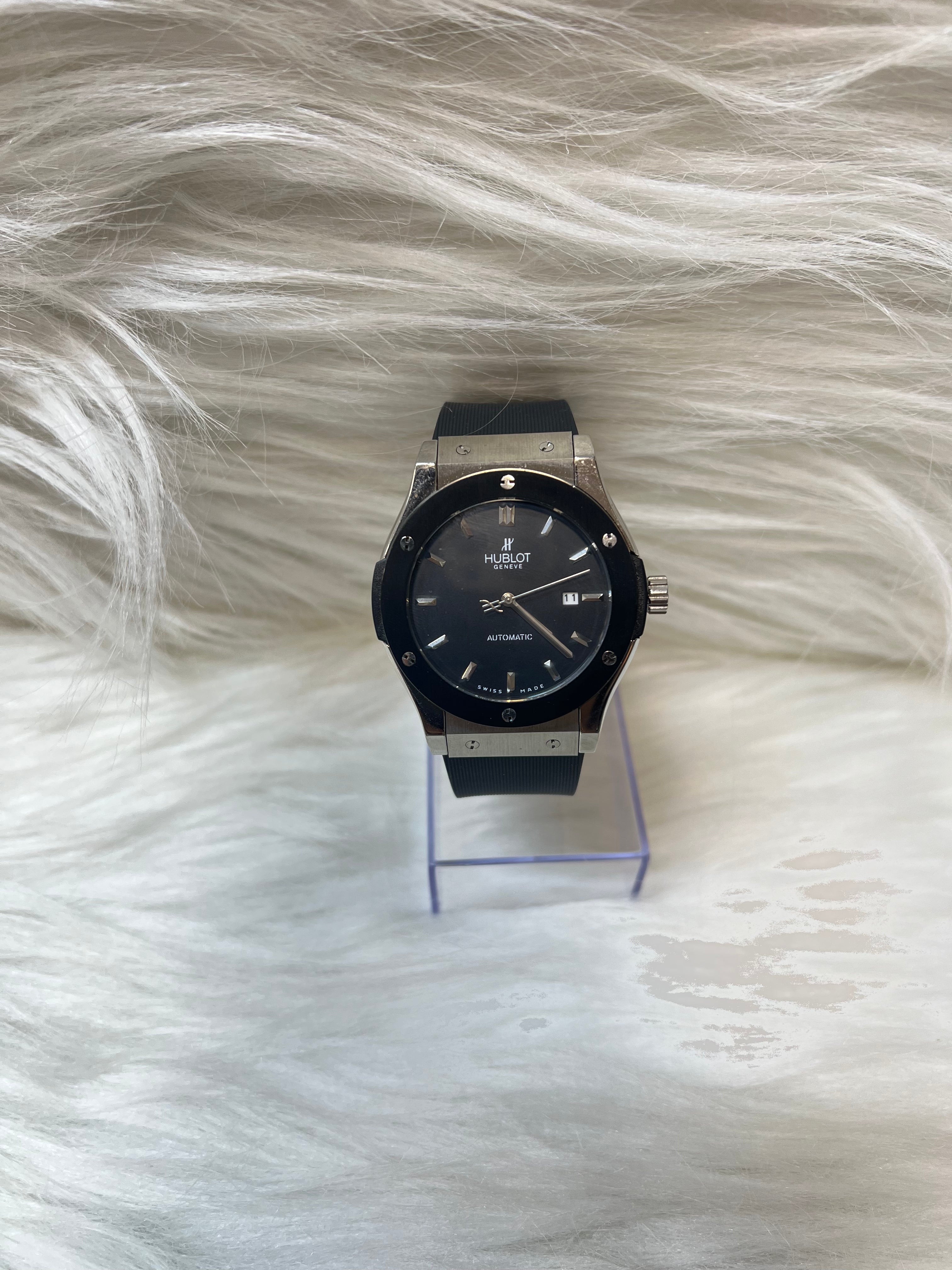 HUBLOT MEN'S PREMIUM WATCH TBS-W60  BLACK