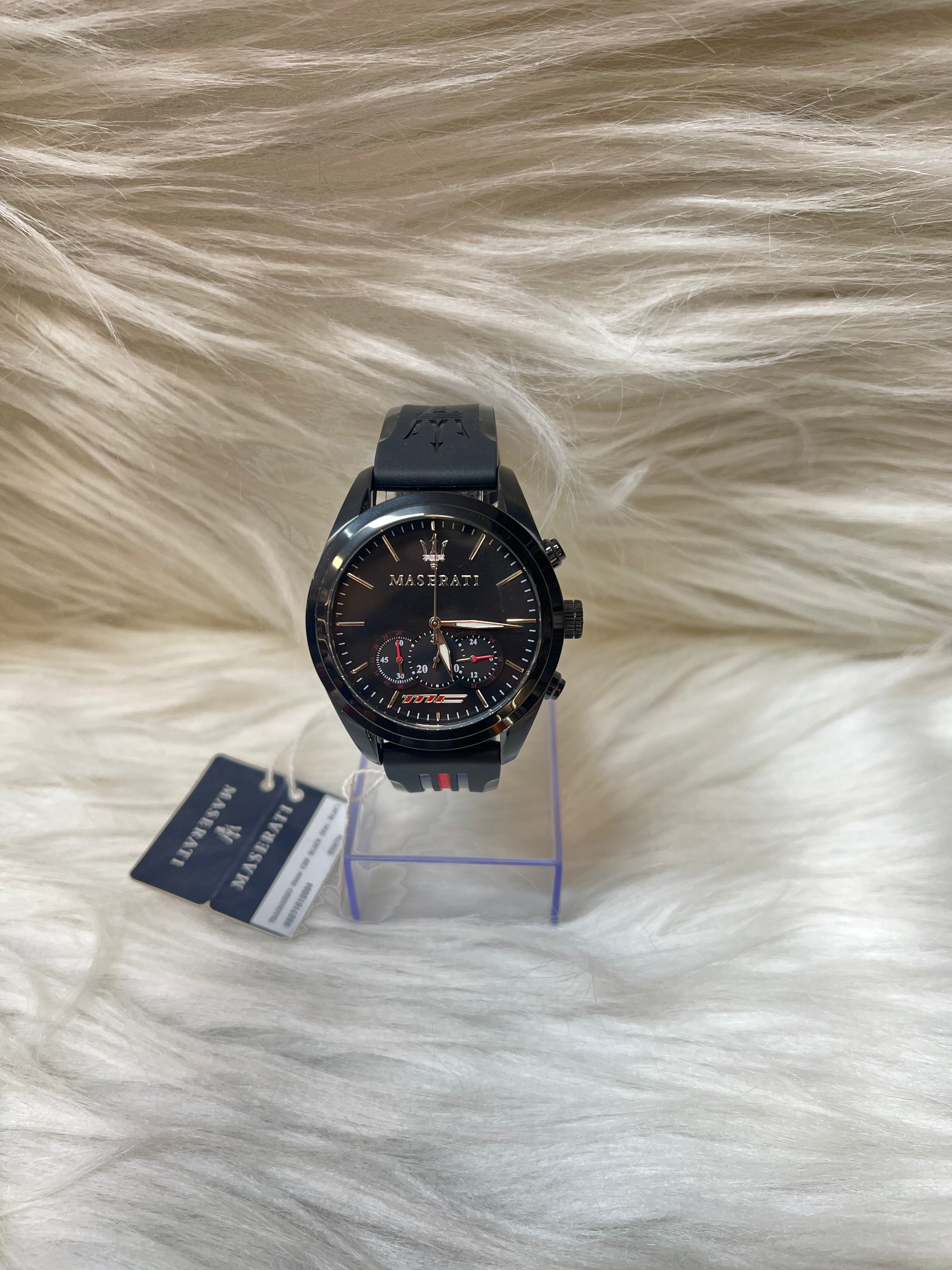 MASERATI MEN'S PREMIUM WATCH TBS-W69 BLACK