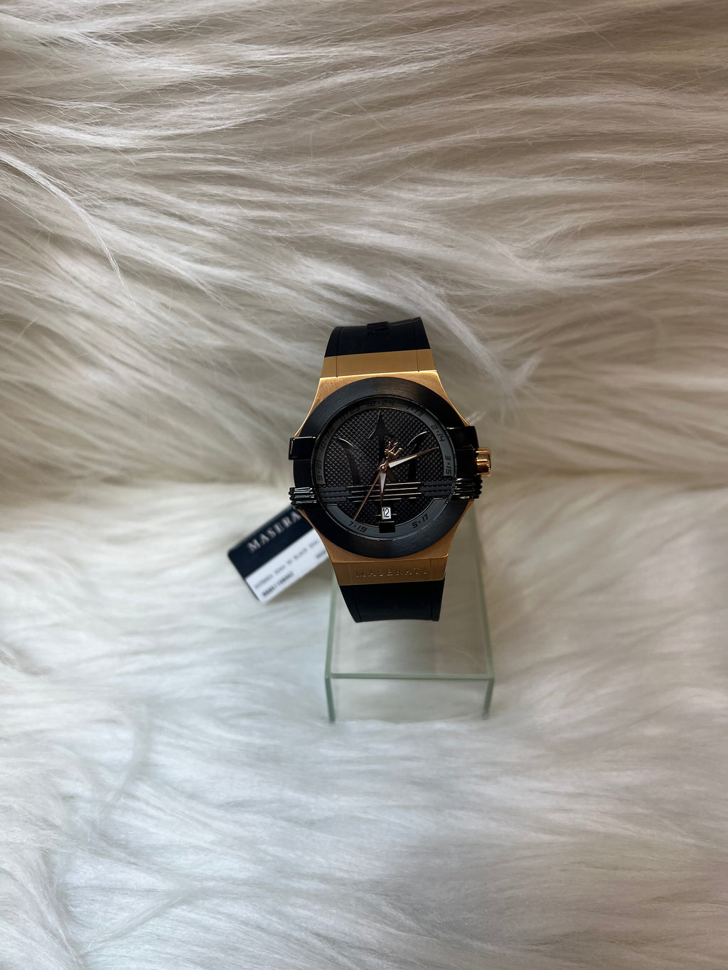 MASERATI MEN'S PREMIUM WATCH TBS-W70 BLACK STRAP