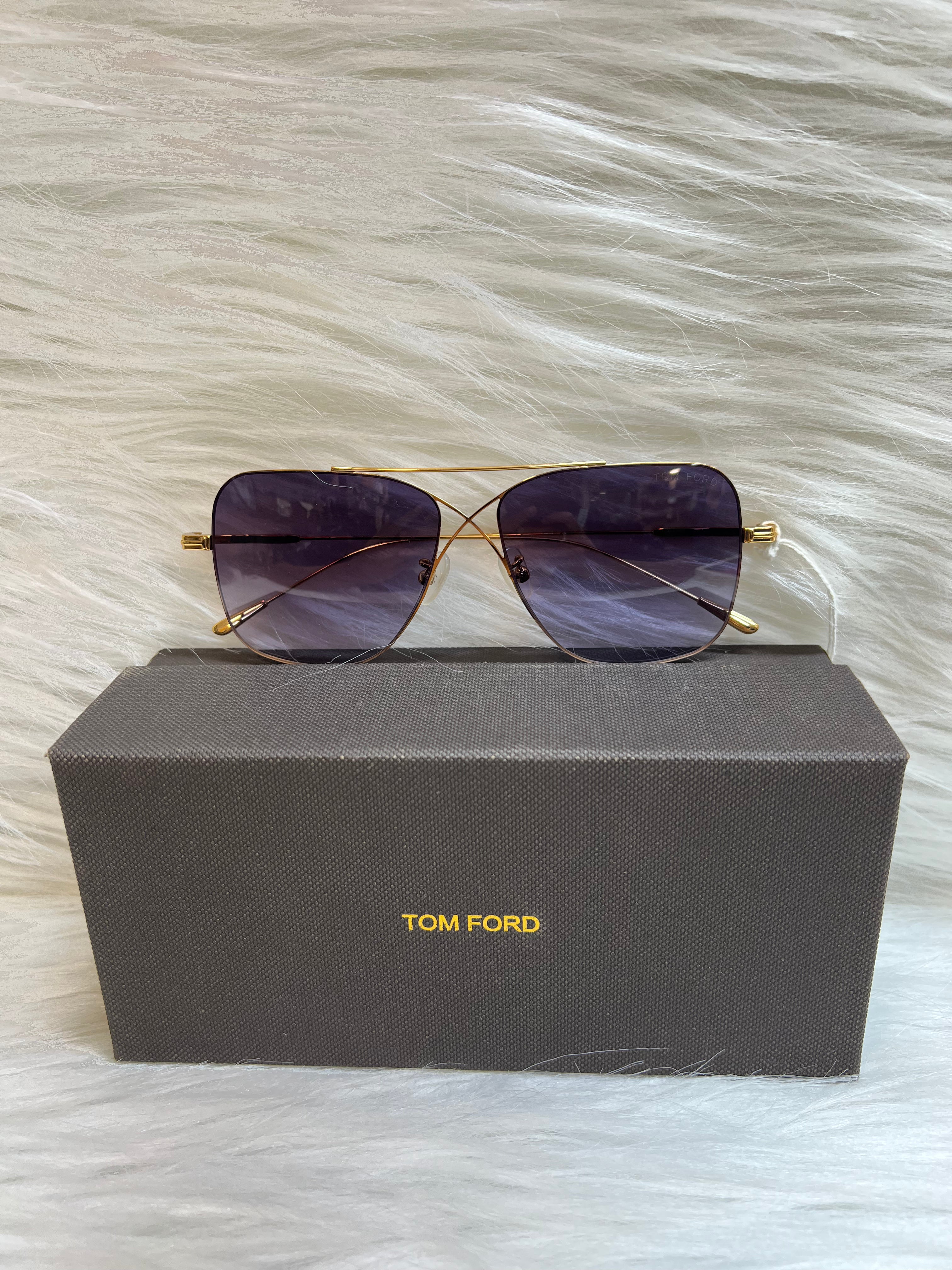TOM FORD SHADE/SUNGLASSES TBS-E21 BLACK-PURPLE