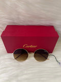 CARTIER SHADE/SUNGLASSES TBS-E16 BROWN