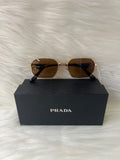PRADA SHADE/SUNGLASSES TBS-E12 BROWN