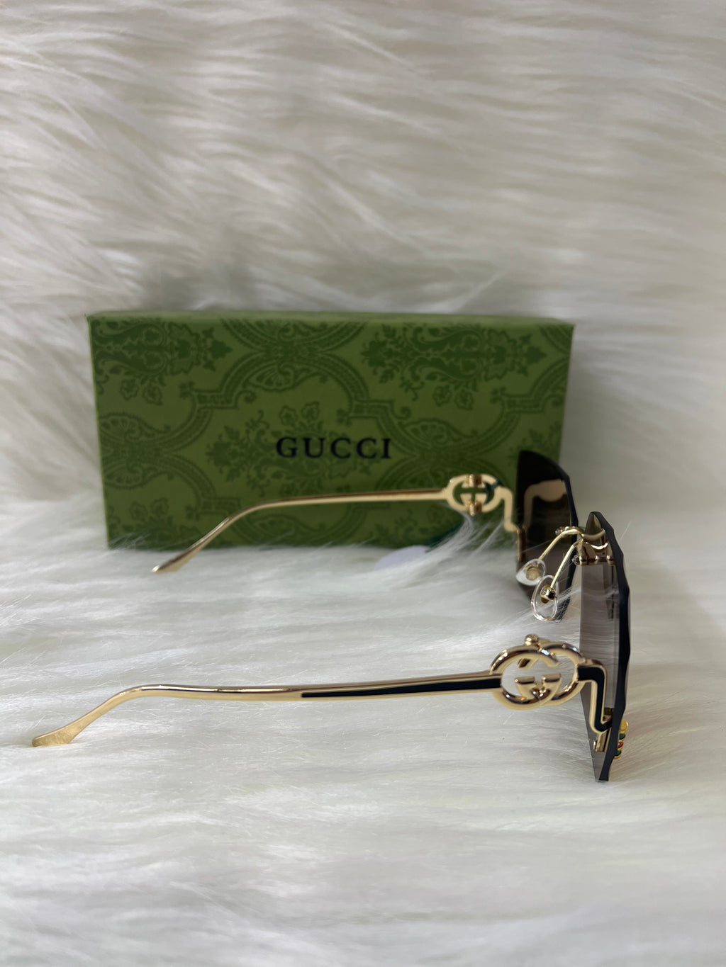 GUCCI SHADE/SUNGLASSES TBS-E10 BROWN
