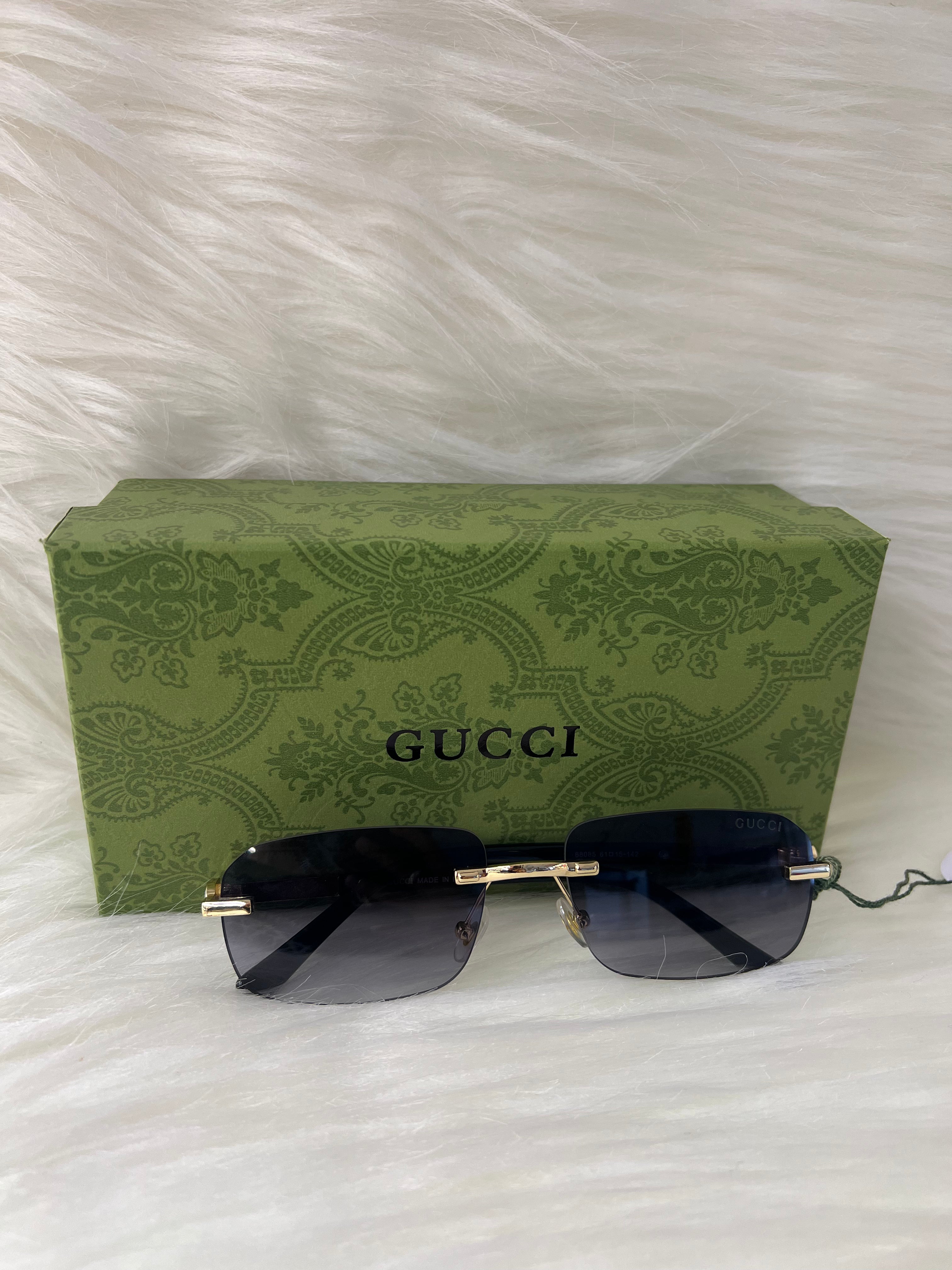 GUCCI SHADE/SUNGLASSES TBS-E7 BLACK