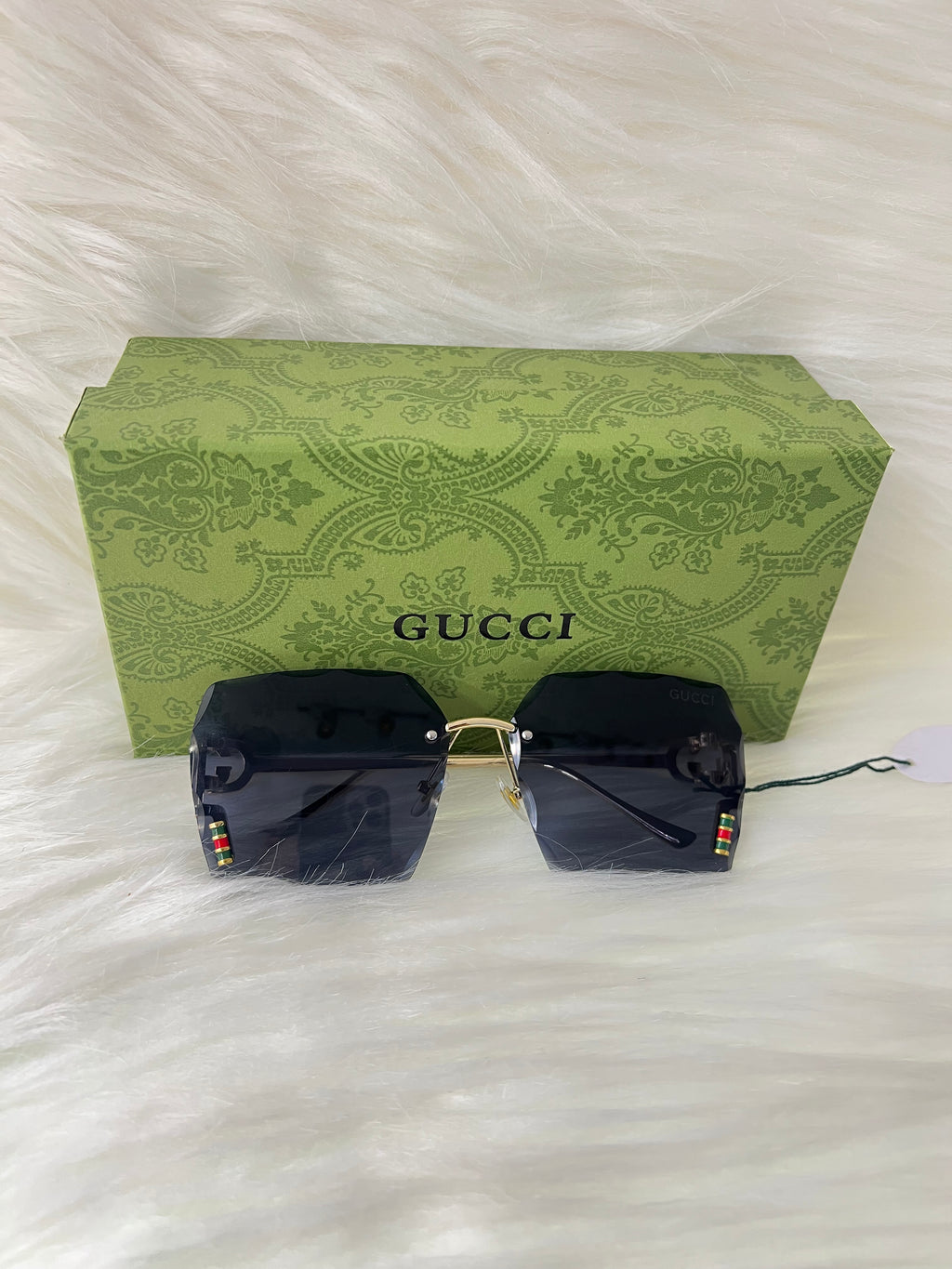 GUCCI SHADE/SUNGLASSES TBS-E6 BLUE