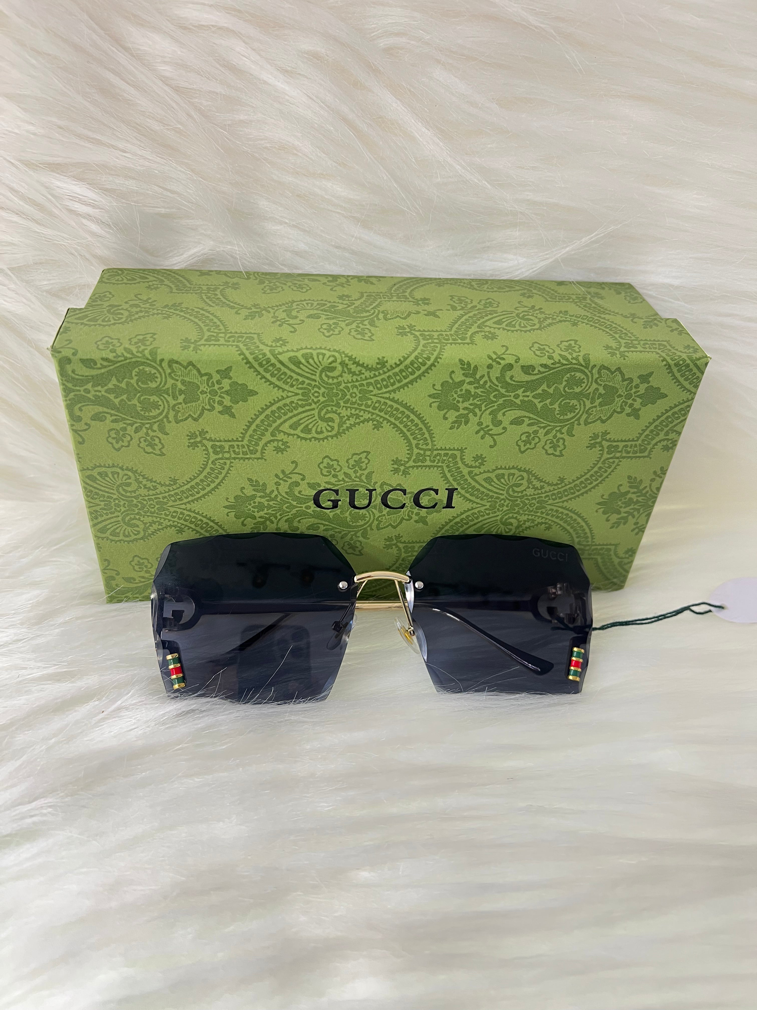 GUCCI SHADE/SUNGLASSES TBS-E6 BLUE